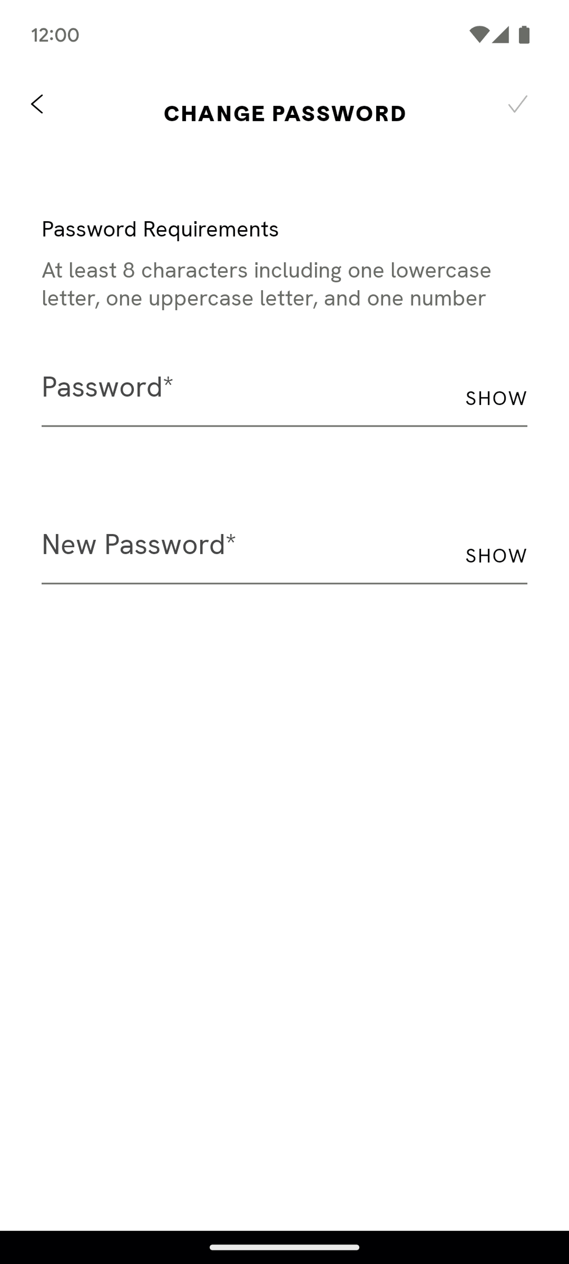 CAVA Android Food & Drink interface screenshot 5
