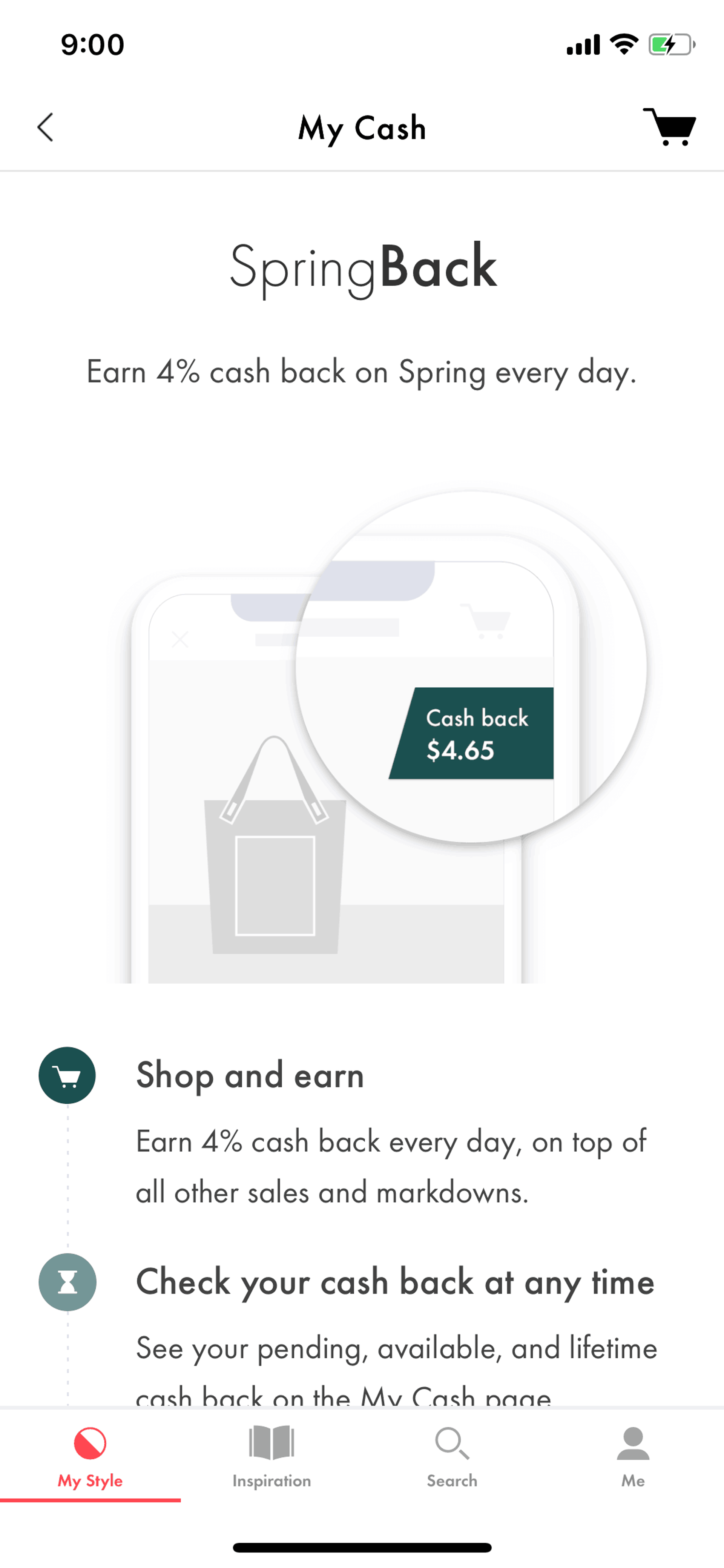 Spring iOS Shopping interface screenshot 11