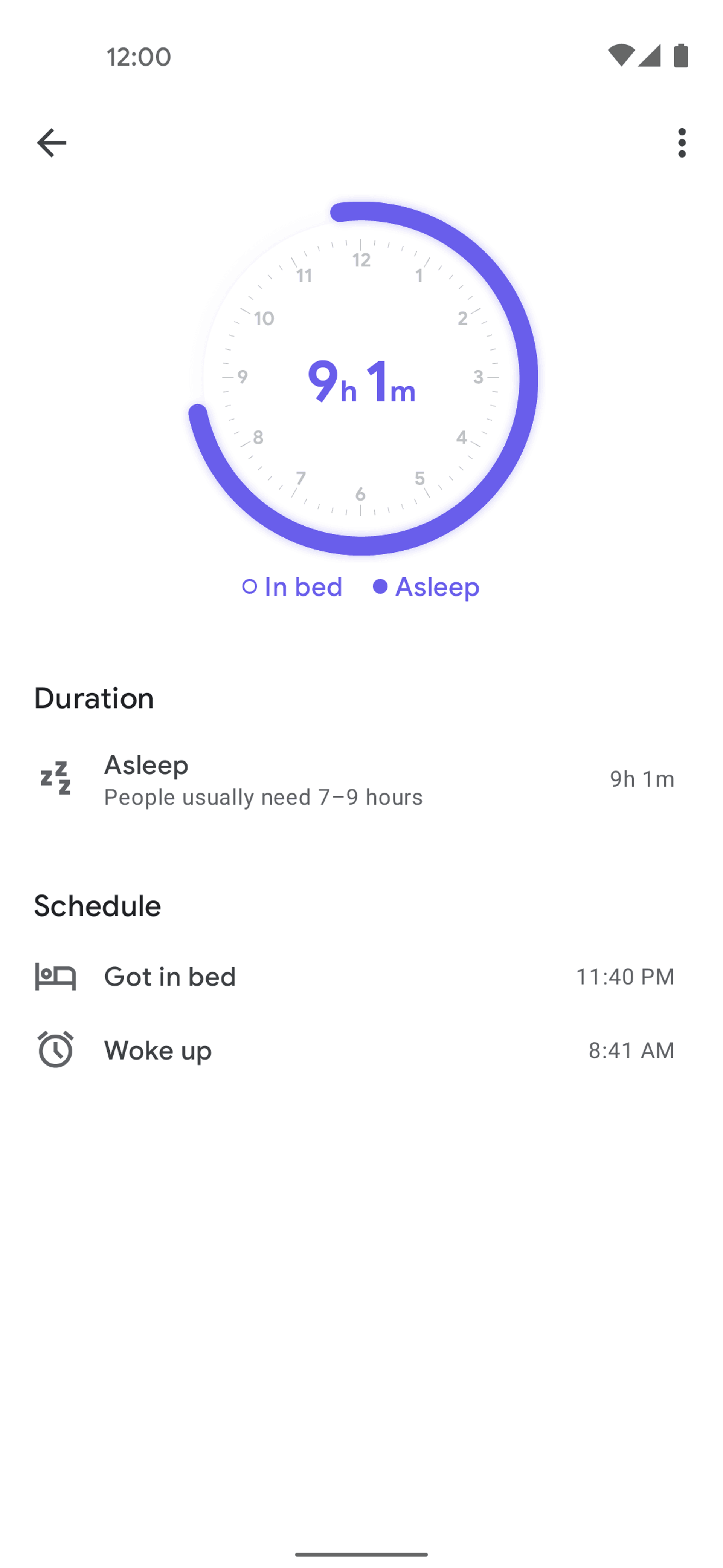 Google Fit Android Health & Fitness interface screenshot 9