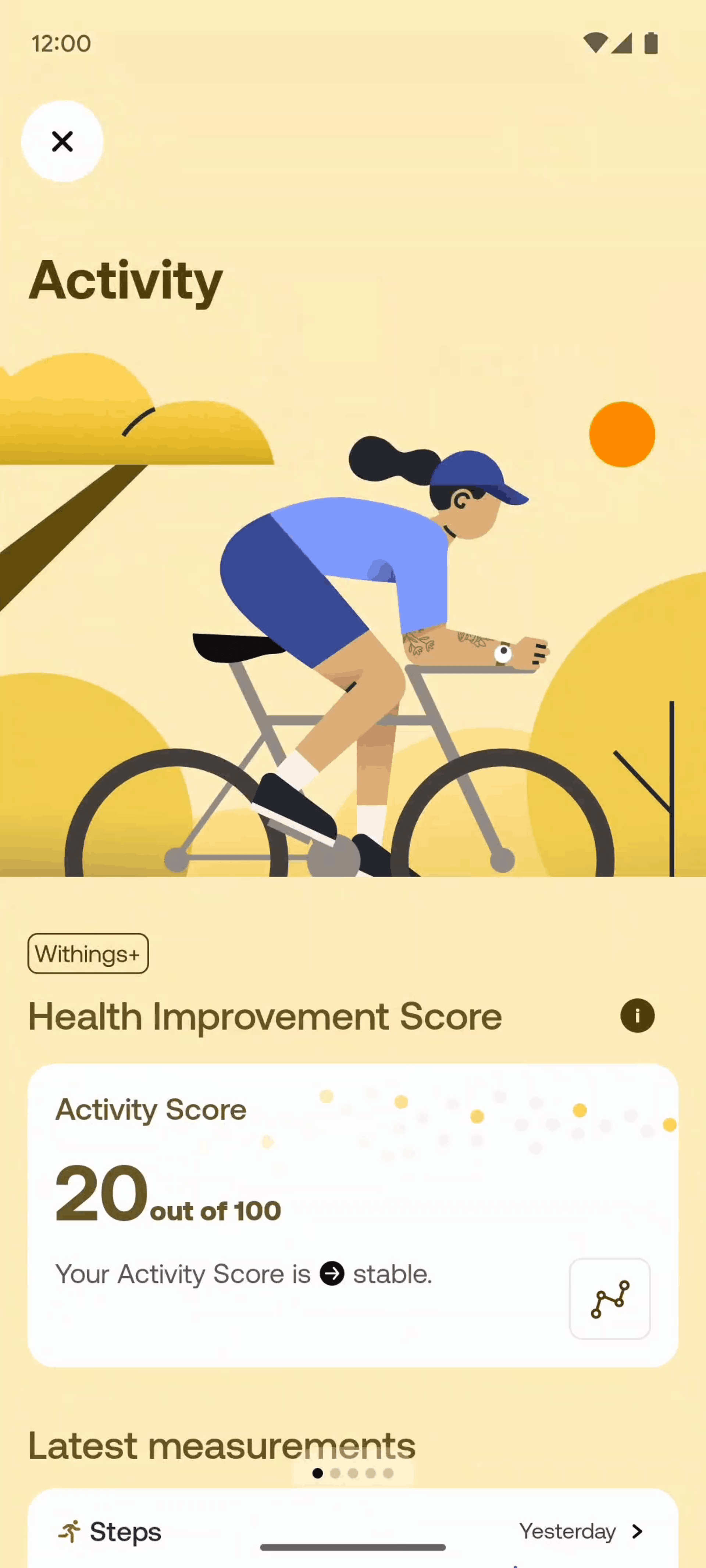 Withings Health Mate Android Health & Fitness interface screenshot 21
