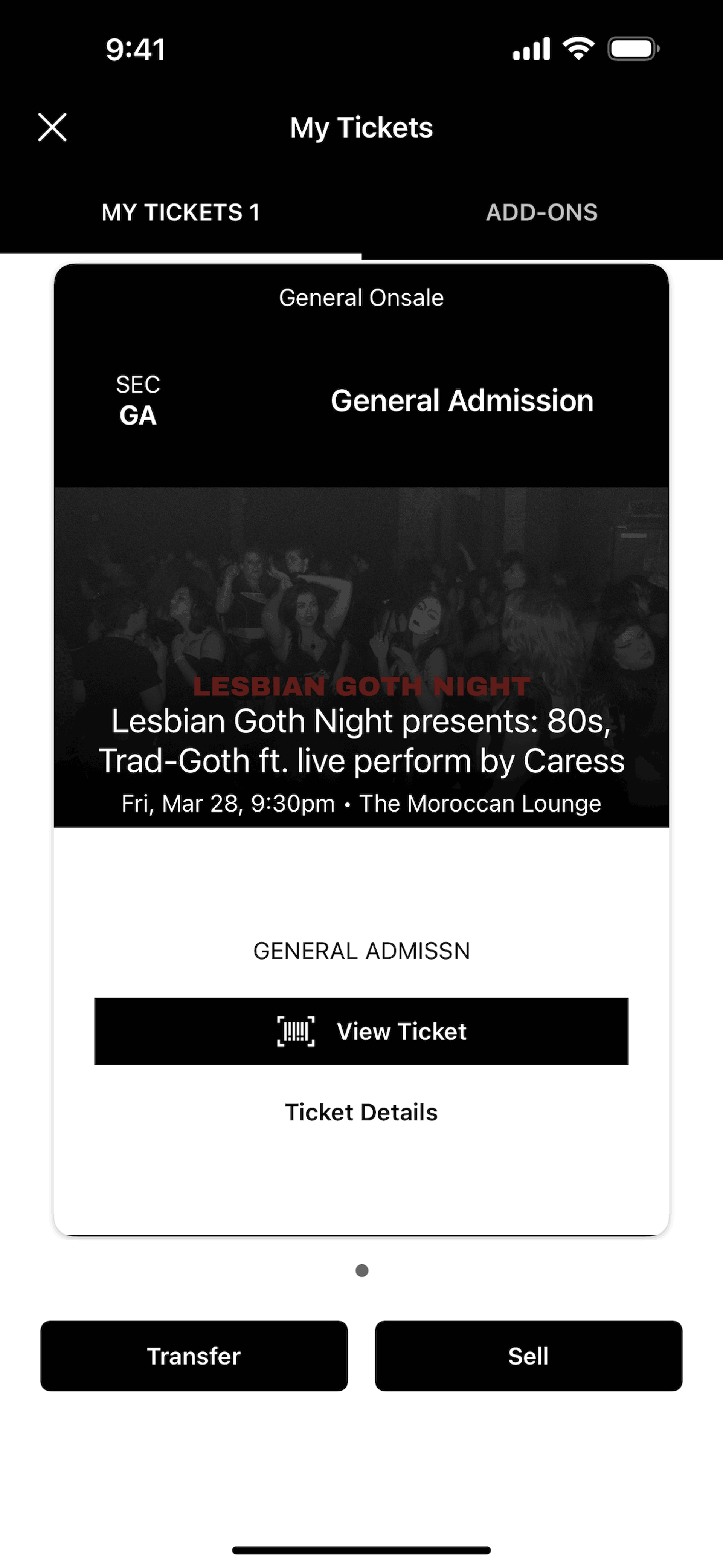 Live Nation iOS Music & Audio interface screenshot 2