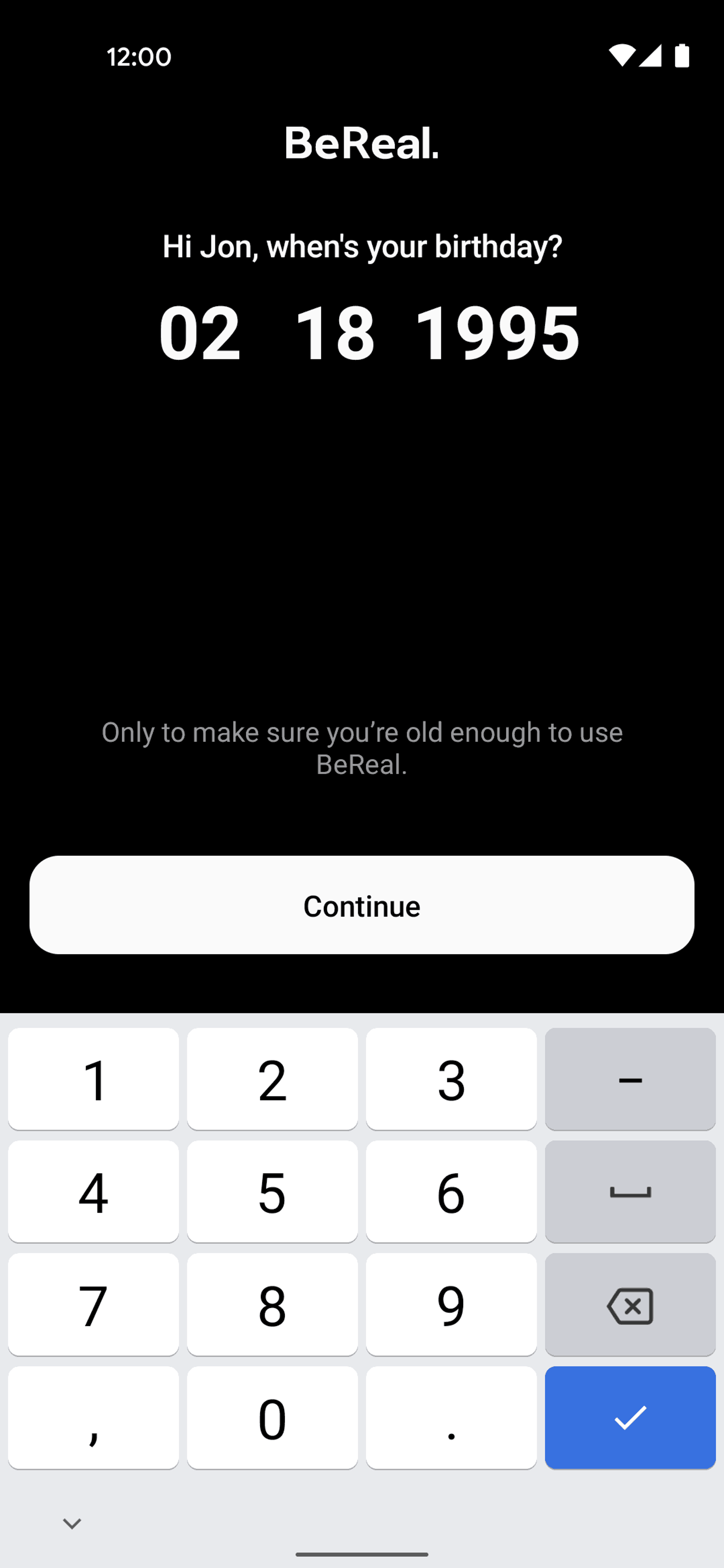 BeReal. Android Social Networking interface screenshot 9