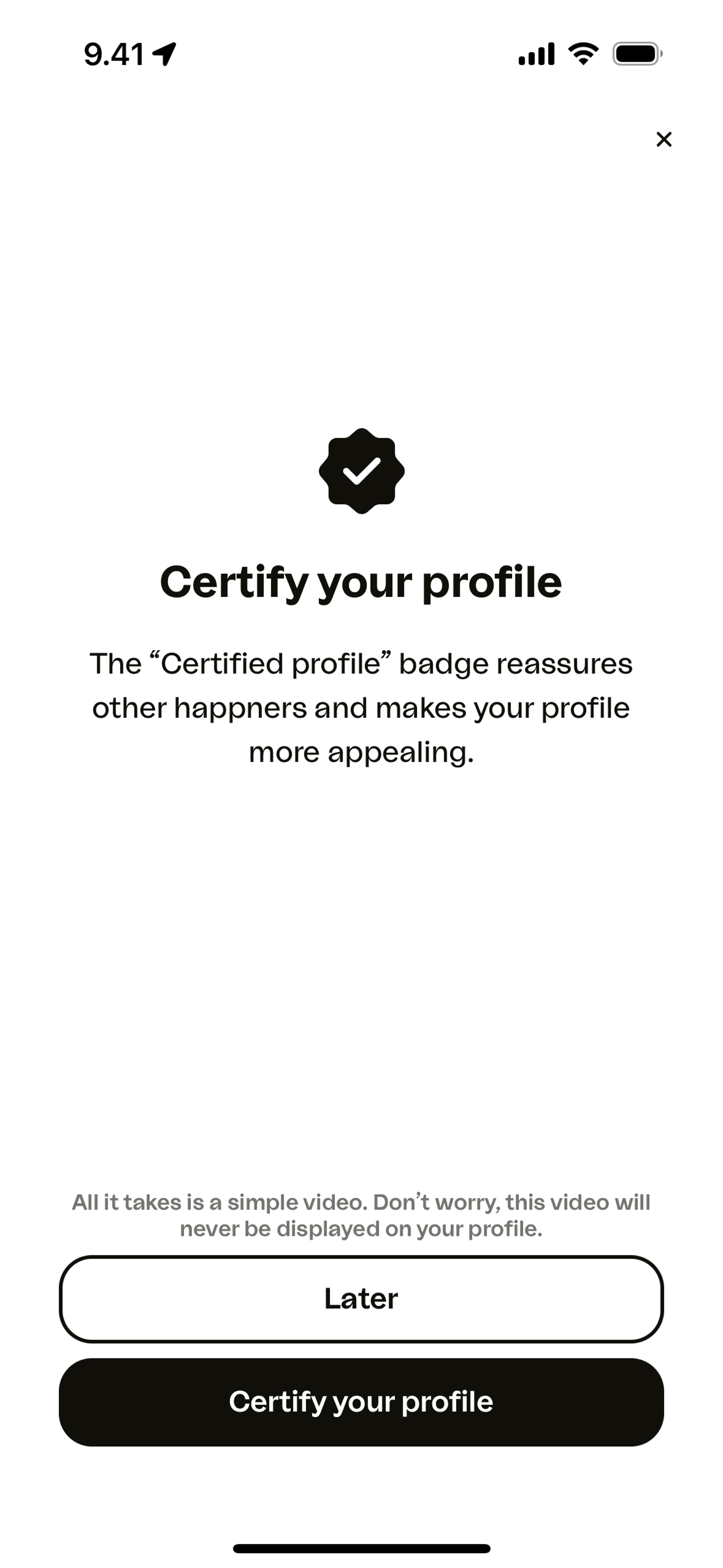happn iOS Lifestyle interface screenshot 20