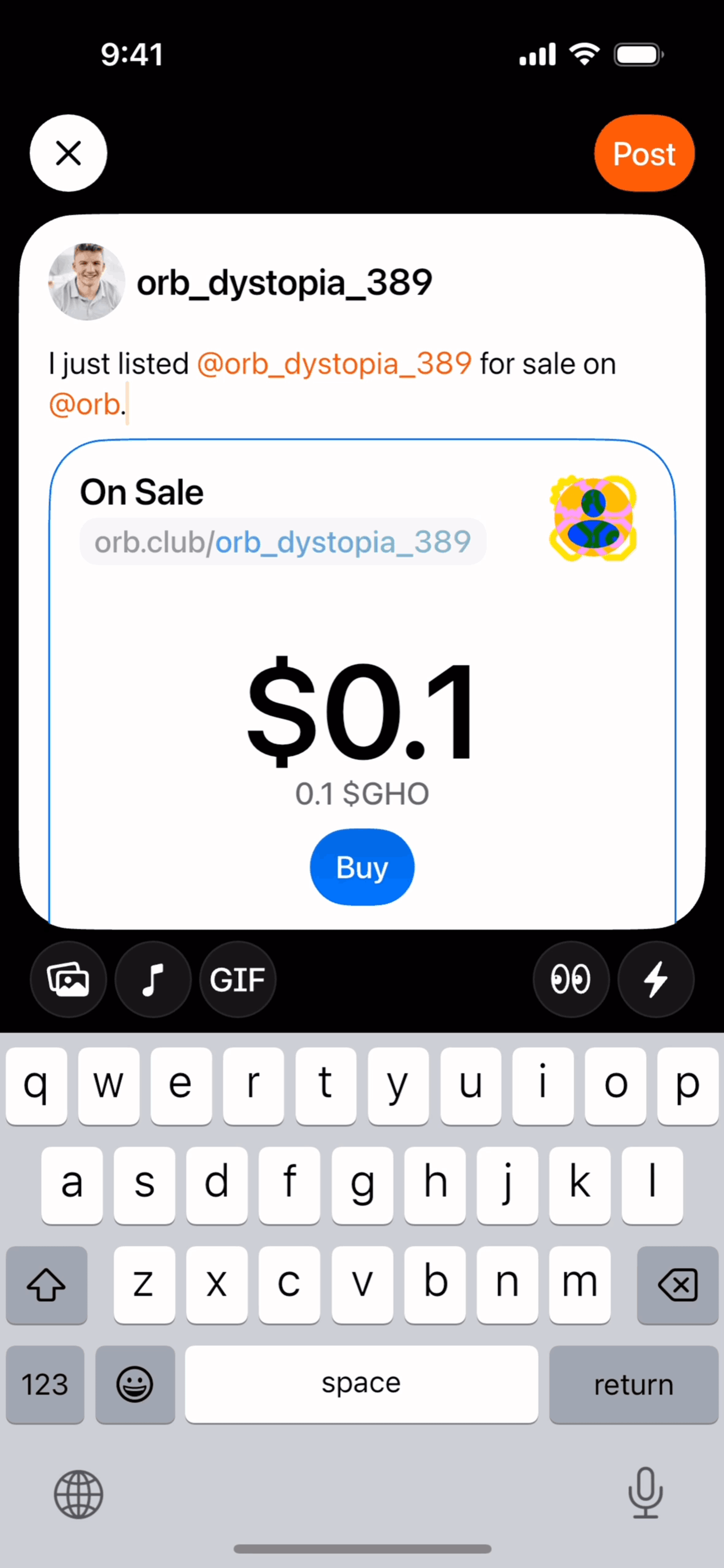 Orb Social iOS Social Networking interface screenshot 20