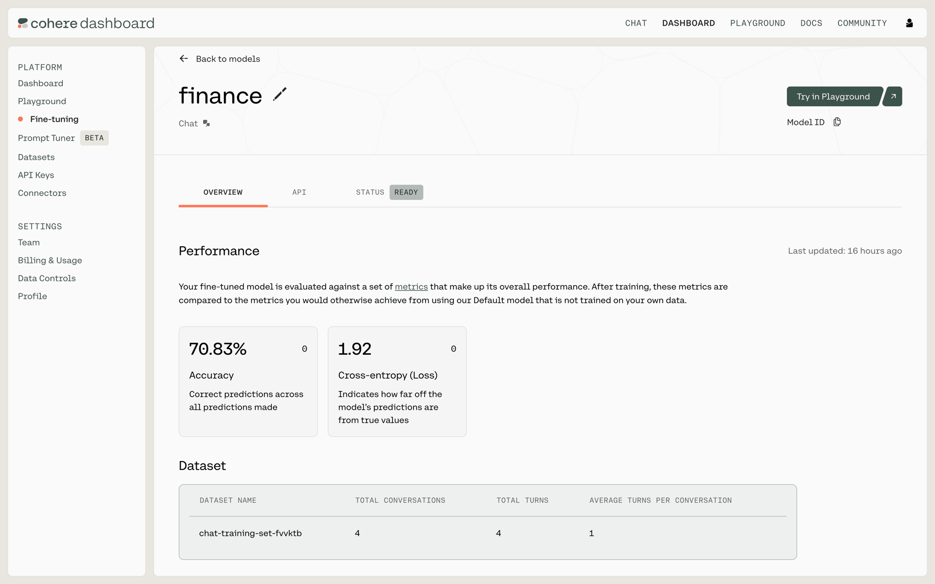 Cohere Web AI interface screenshot 9
