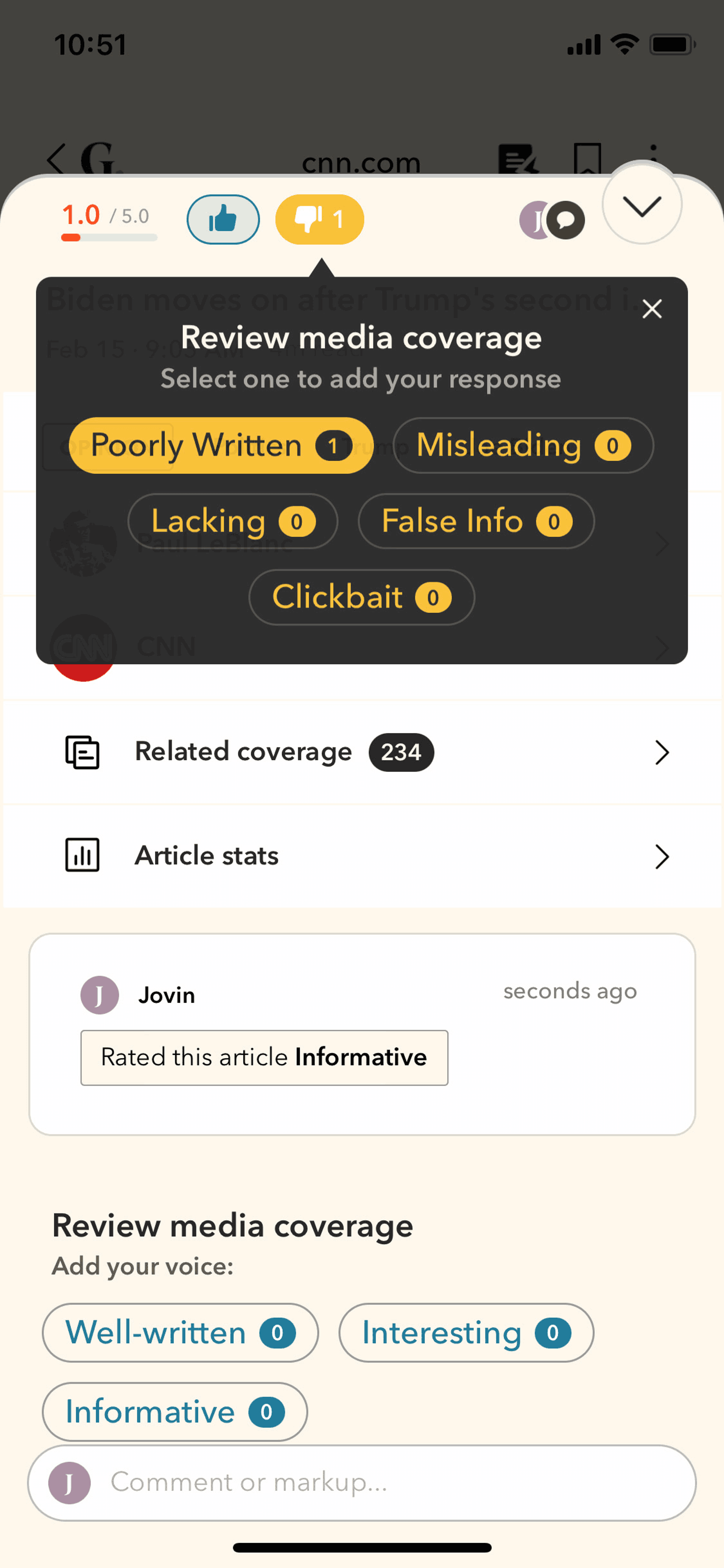 Gawq iOS News interface screenshot 22