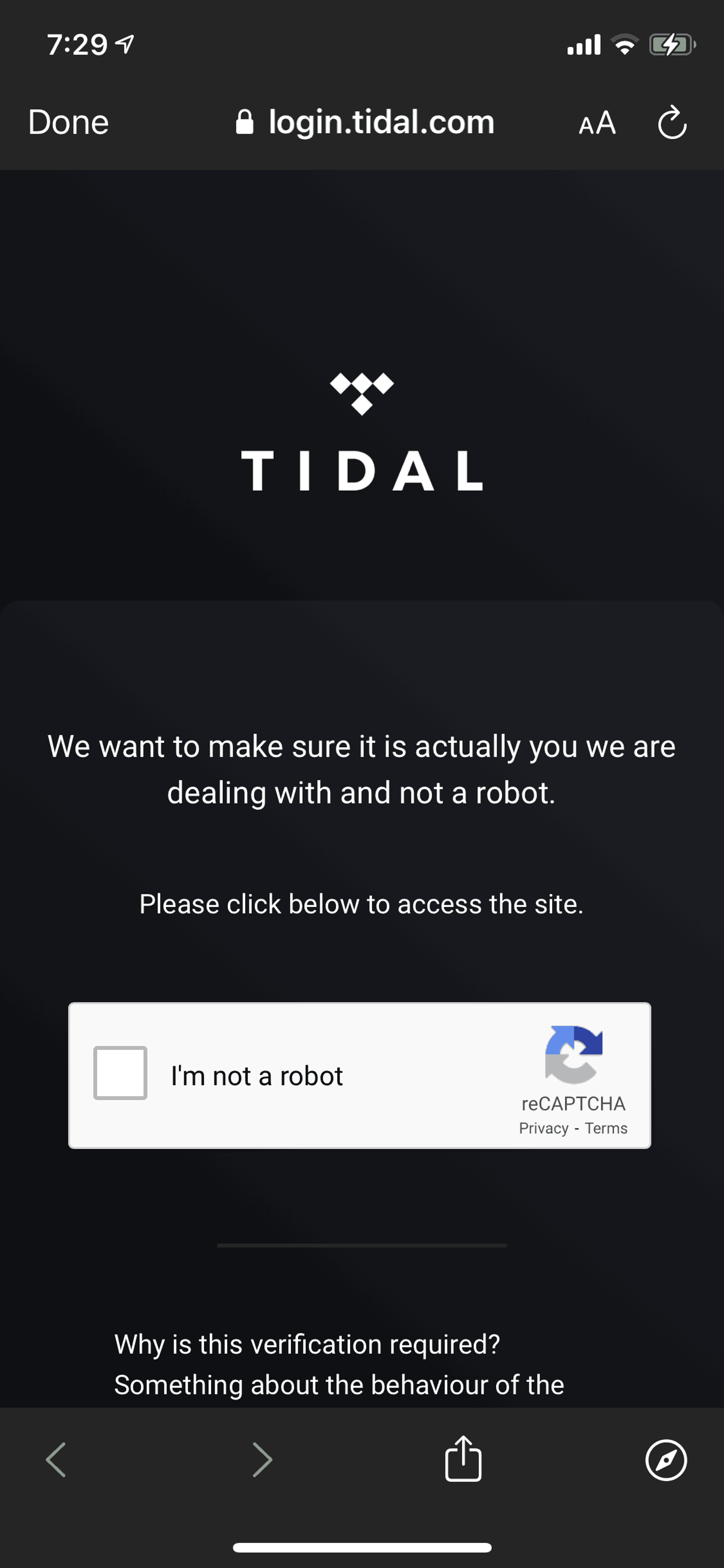 TIDAL iOS Music & Audio interface screenshot 3