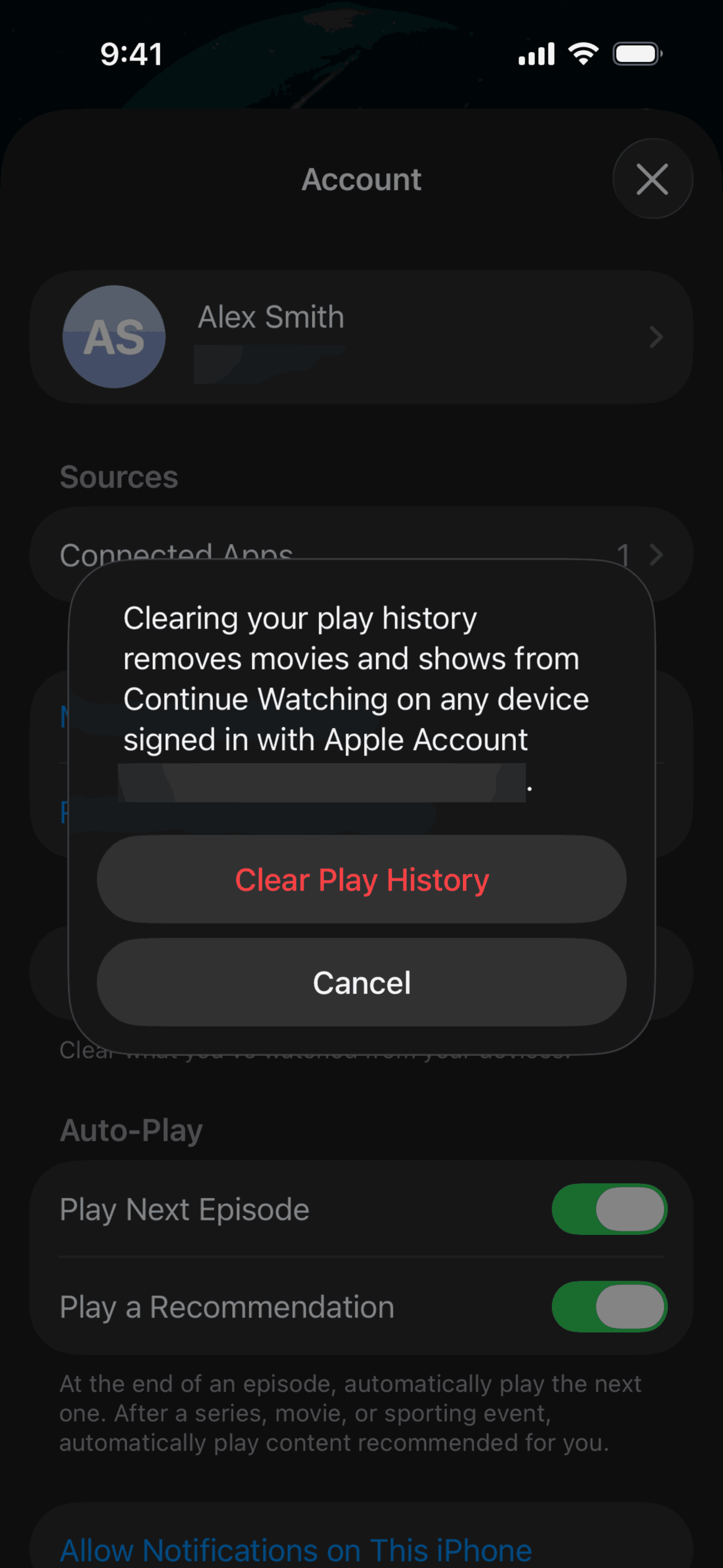 Apple TV iOS Entertainment interface screenshot 16