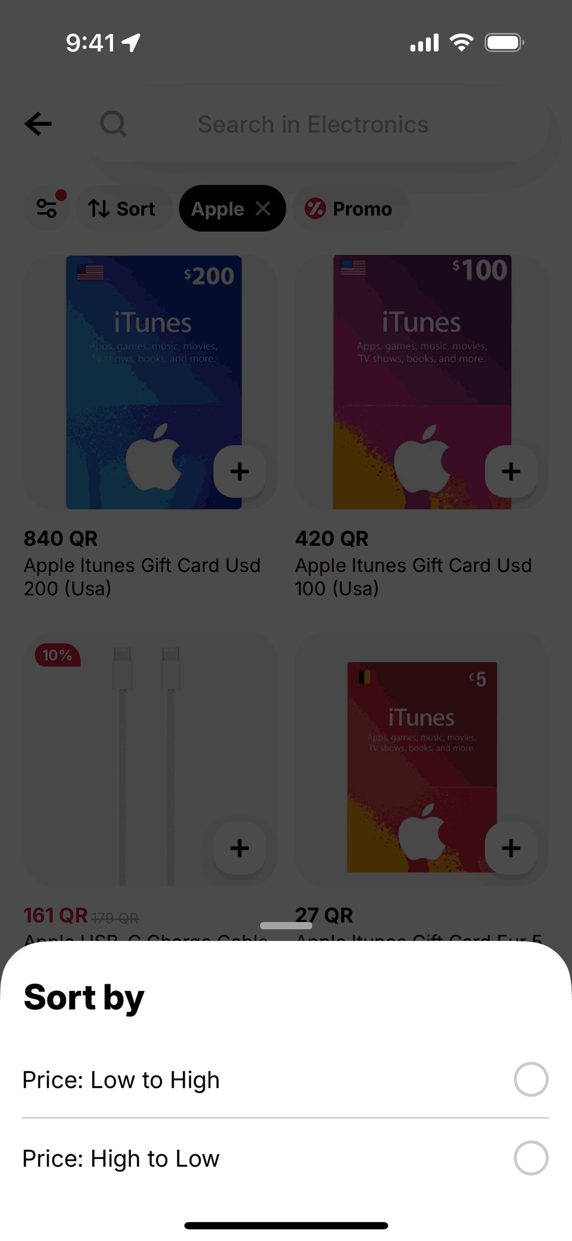 Snoonu iOS Shopping interface screenshot 15