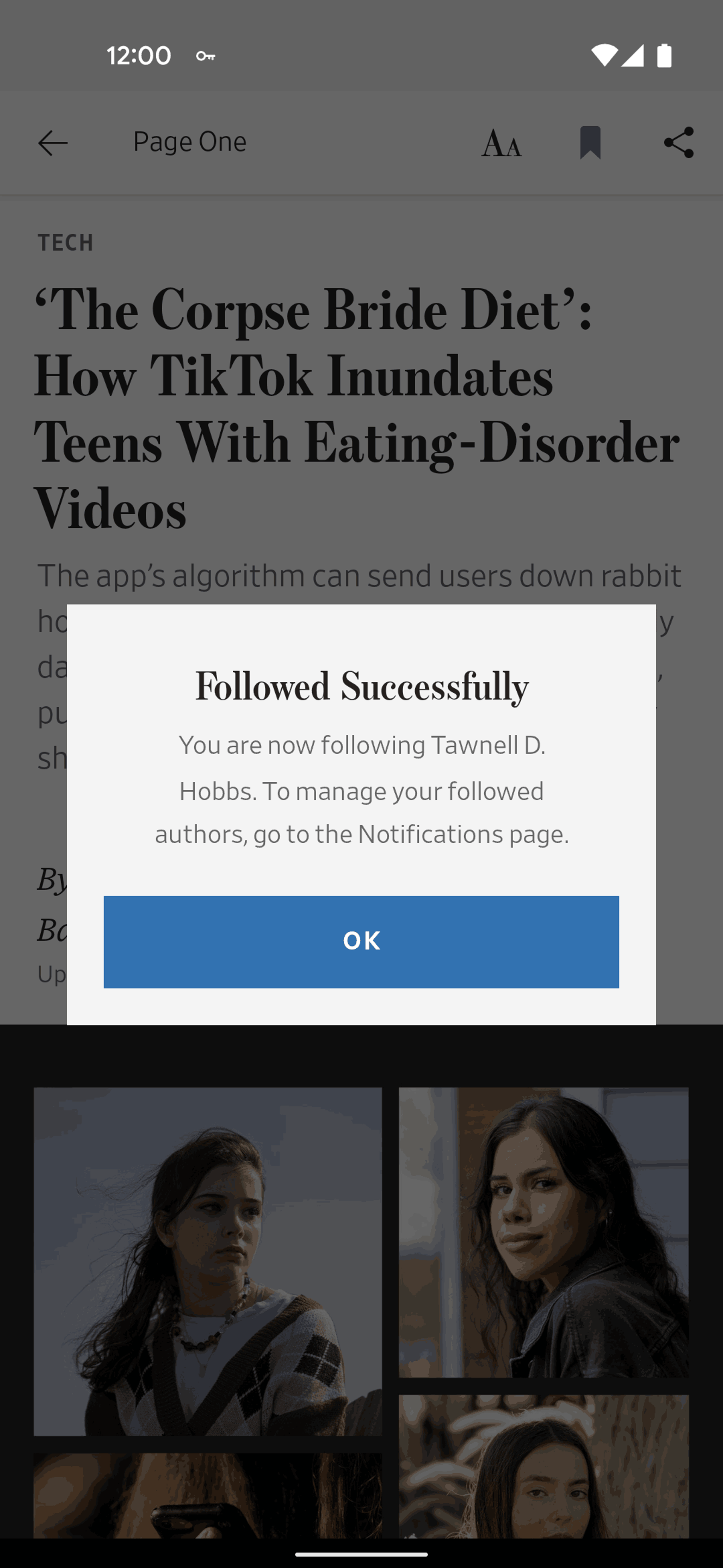 The Wall Street Journal Android News interface screenshot 15