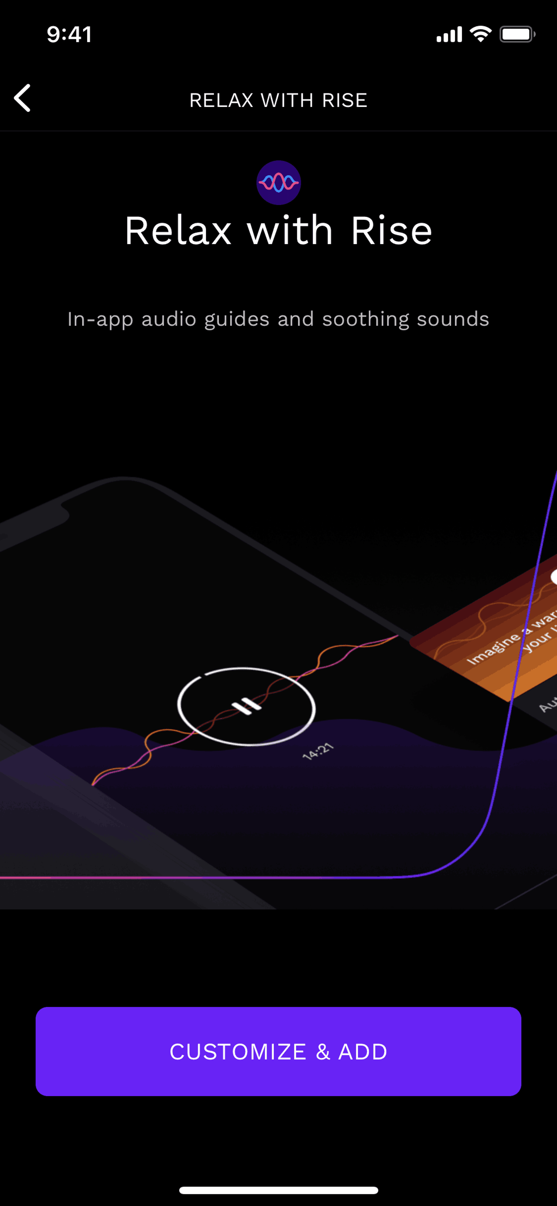 Rise iOS Health & Fitness interface screenshot 14