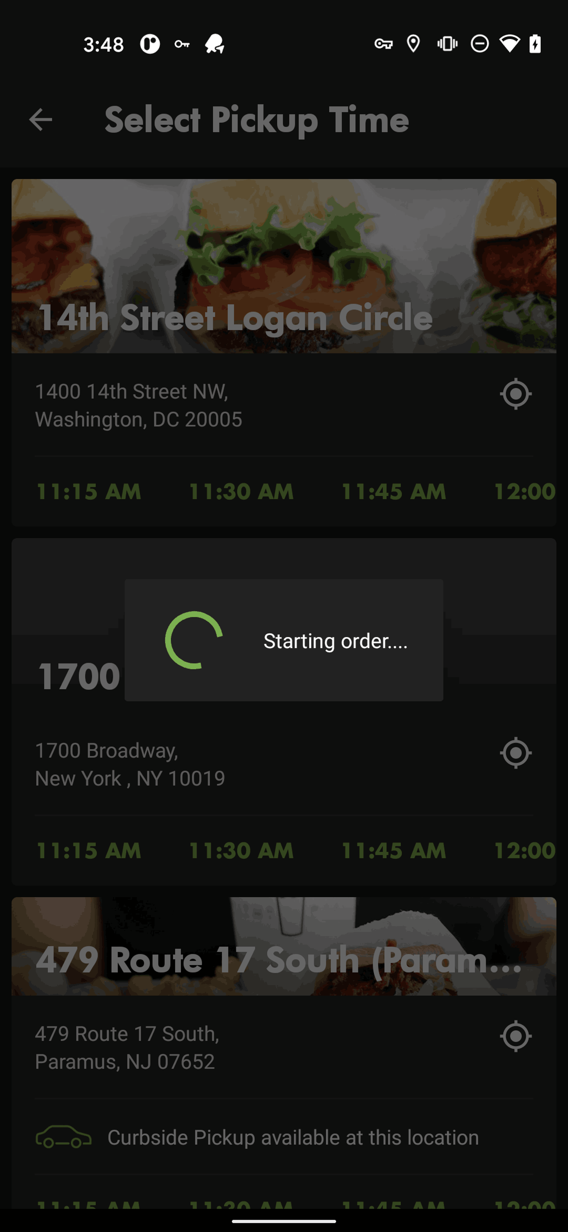 Shake Shack Android Food & Drink interface screenshot 17