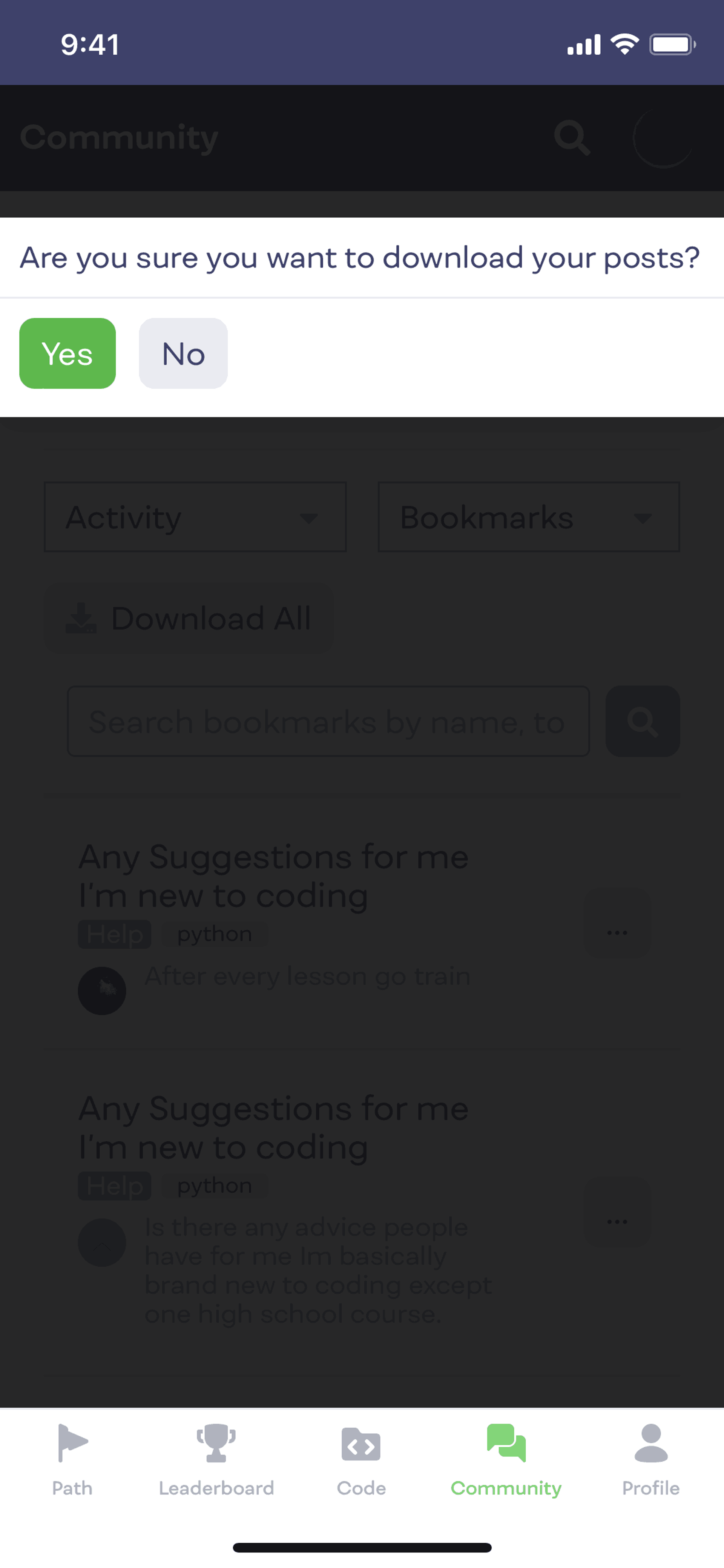 Mimo iOS Education interface screenshot 16