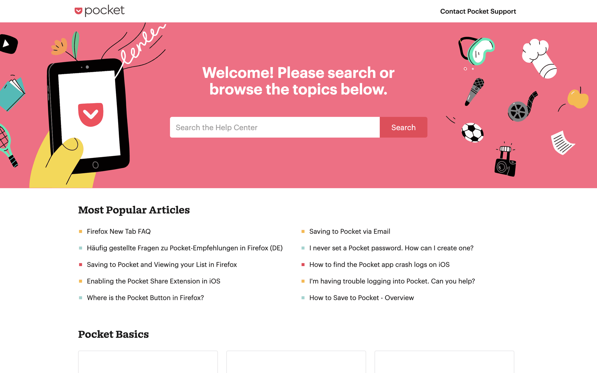Pocket Web News interface screenshot 17