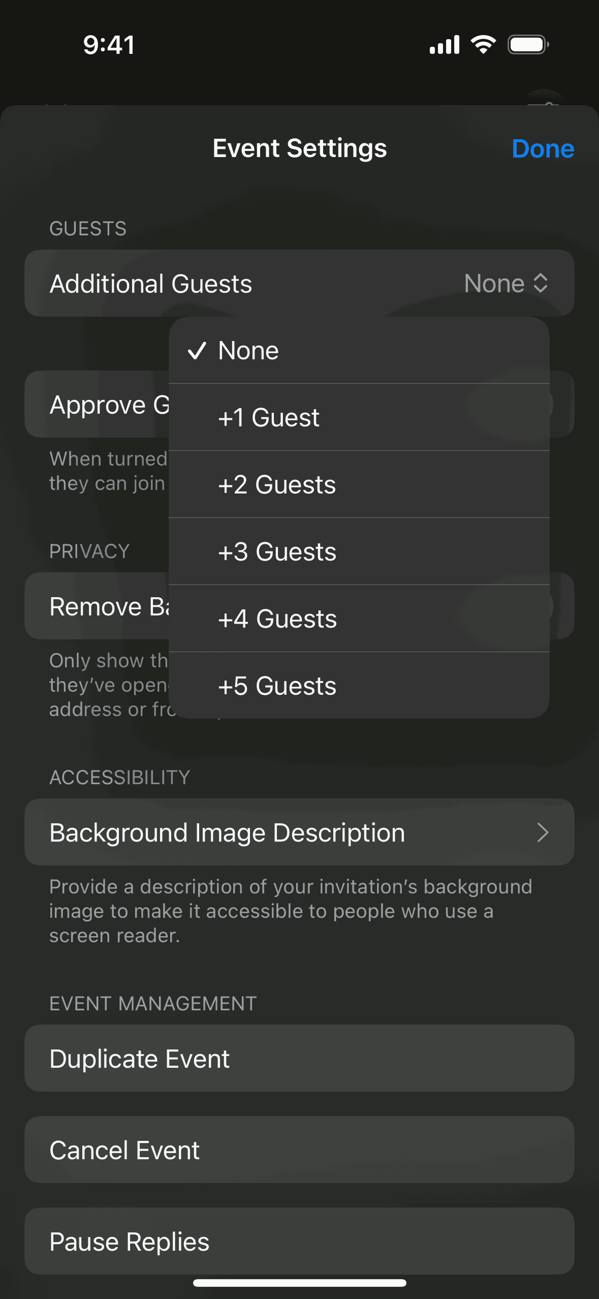 Apple Invites iOS Lifestyle interface screenshot 14