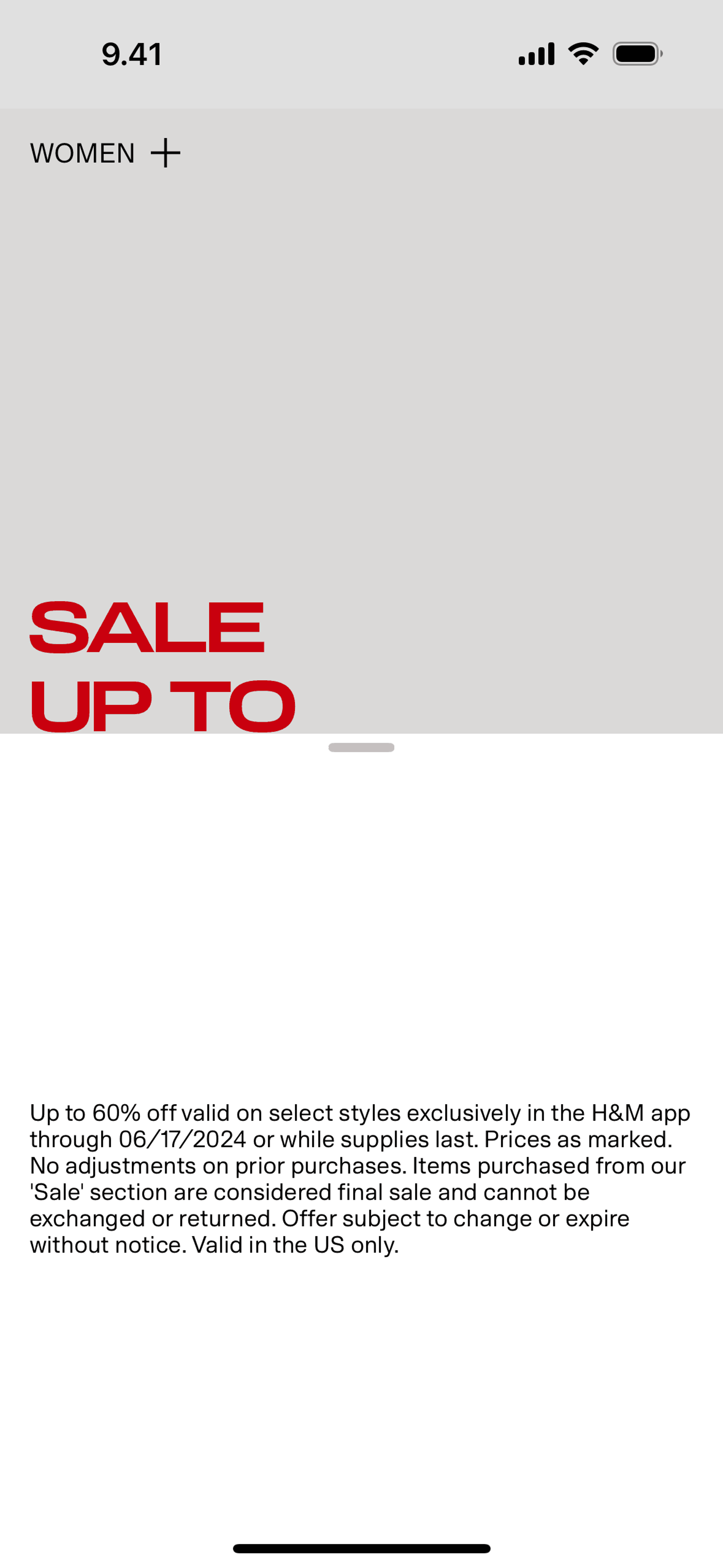 H&M iOS Shopping interface screenshot 22