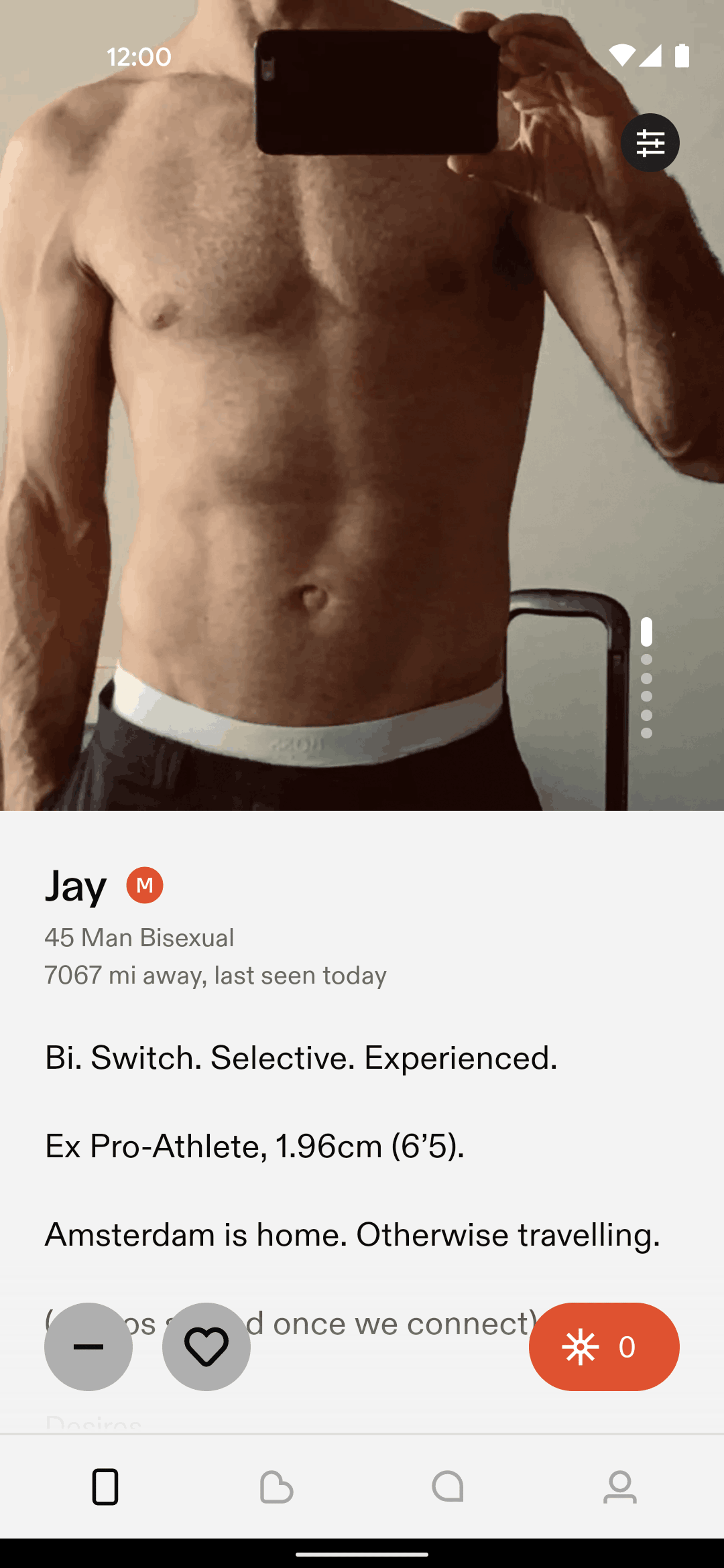 Feeld Android Communication interface screenshot 3