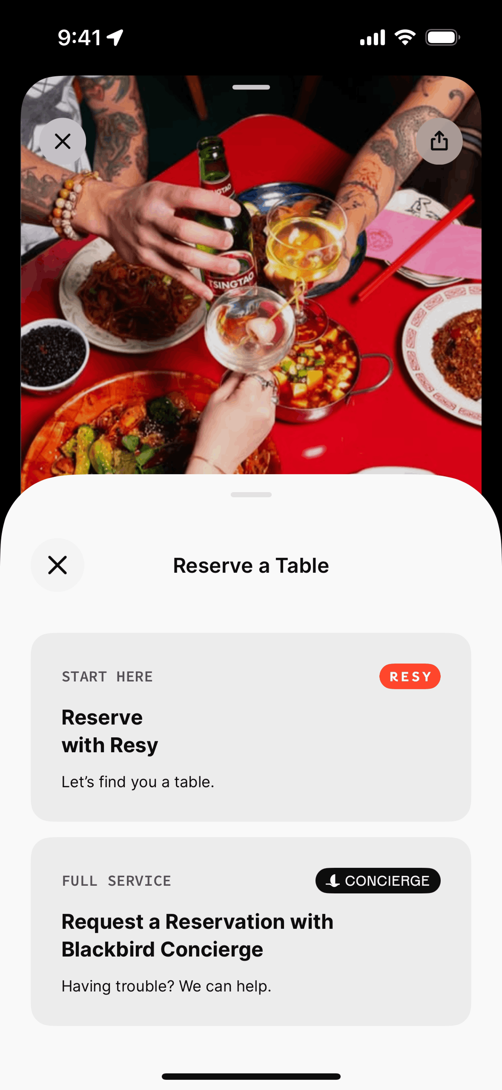 Blackbird iOS Food & Drink interface screenshot 10