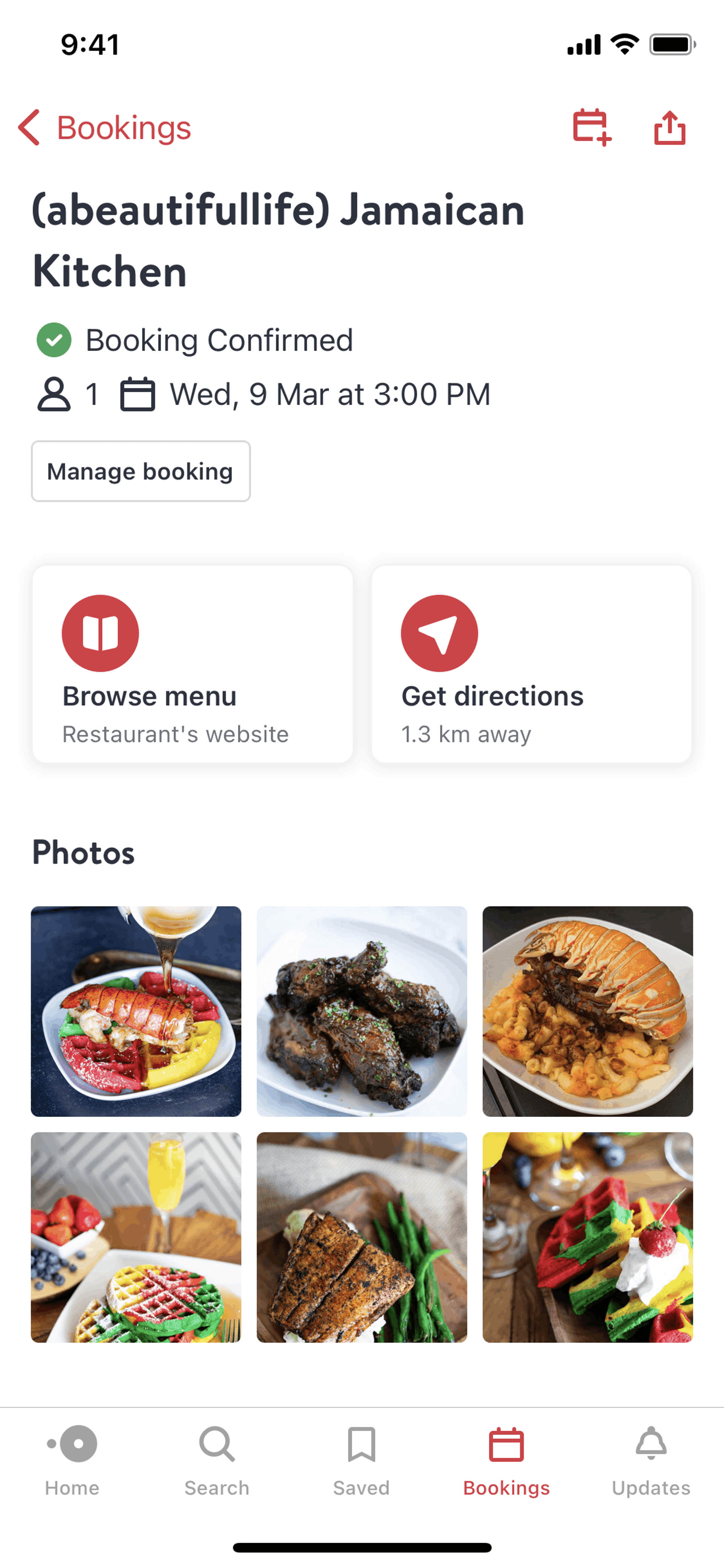 OpenTable iOS Food & Drink interface screenshot 13