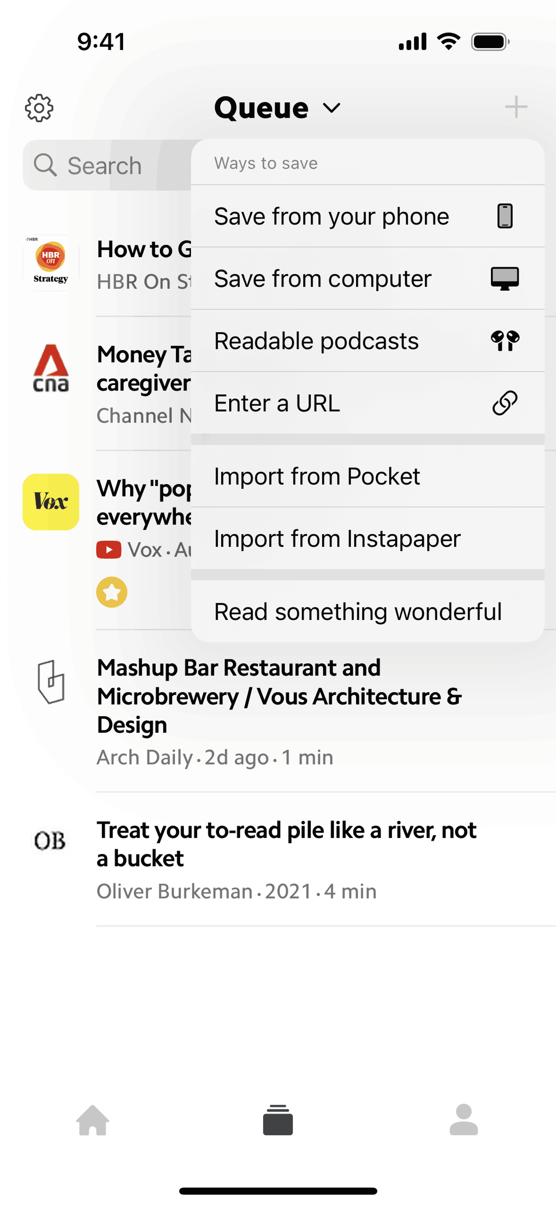 Matter iOS Reference interface screenshot 10