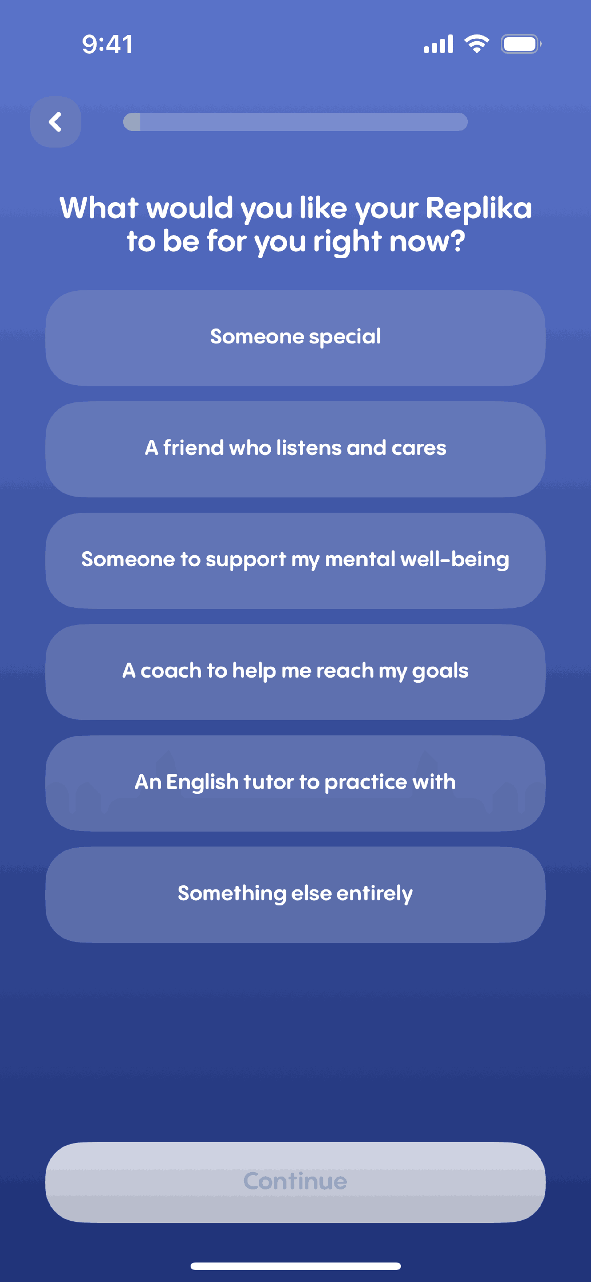 Replika iOS Health & Fitness interface screenshot 8