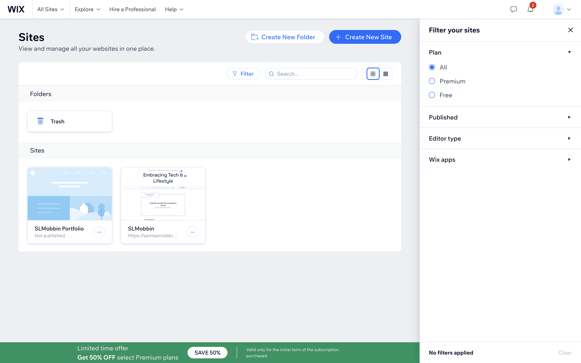 Wix Web Business interface screenshot 10