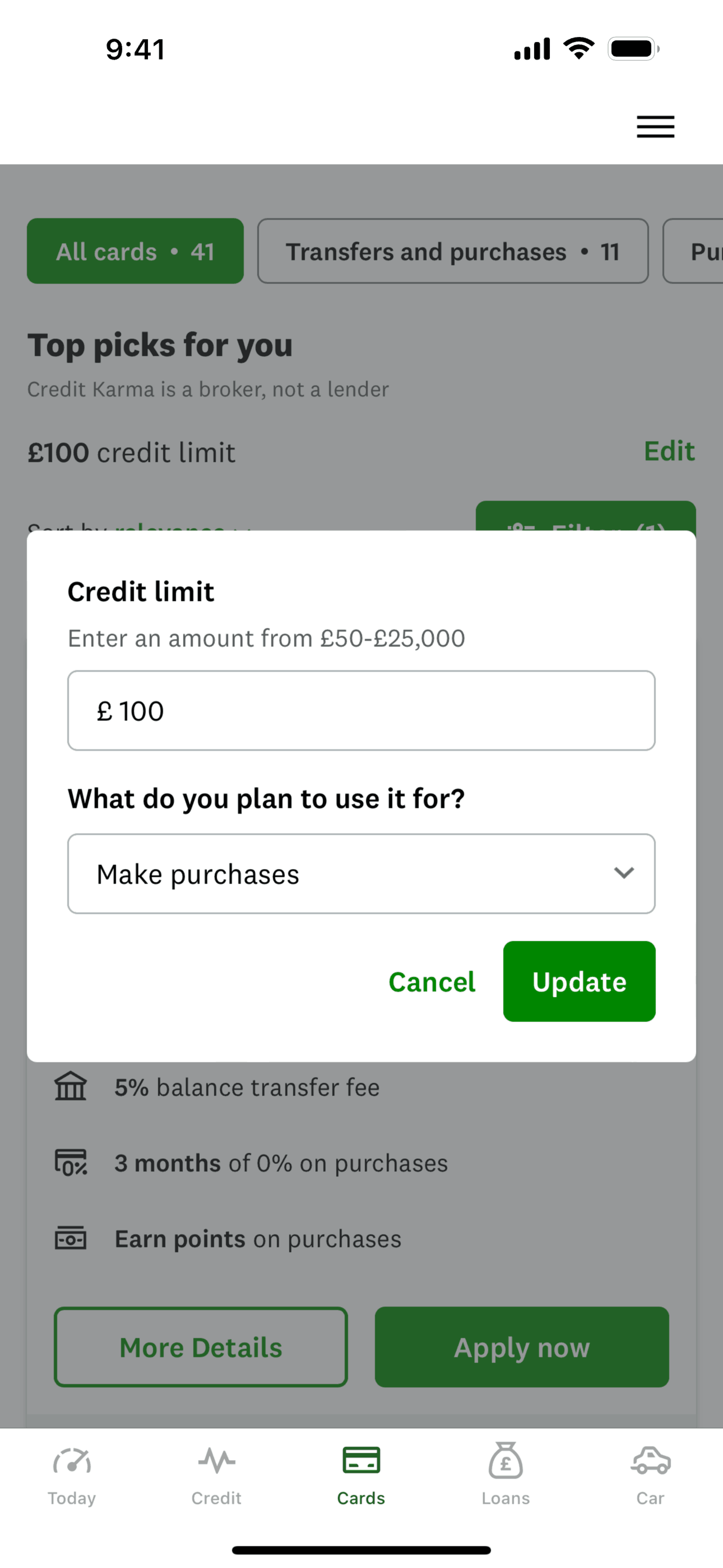 Credit Karma iOS Finance interface screenshot 15