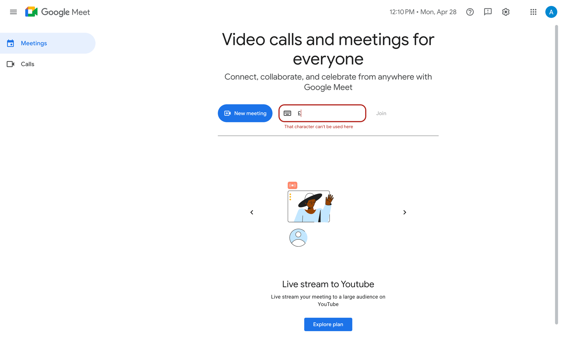 Google Meet Web Social Networking interface screenshot 24
