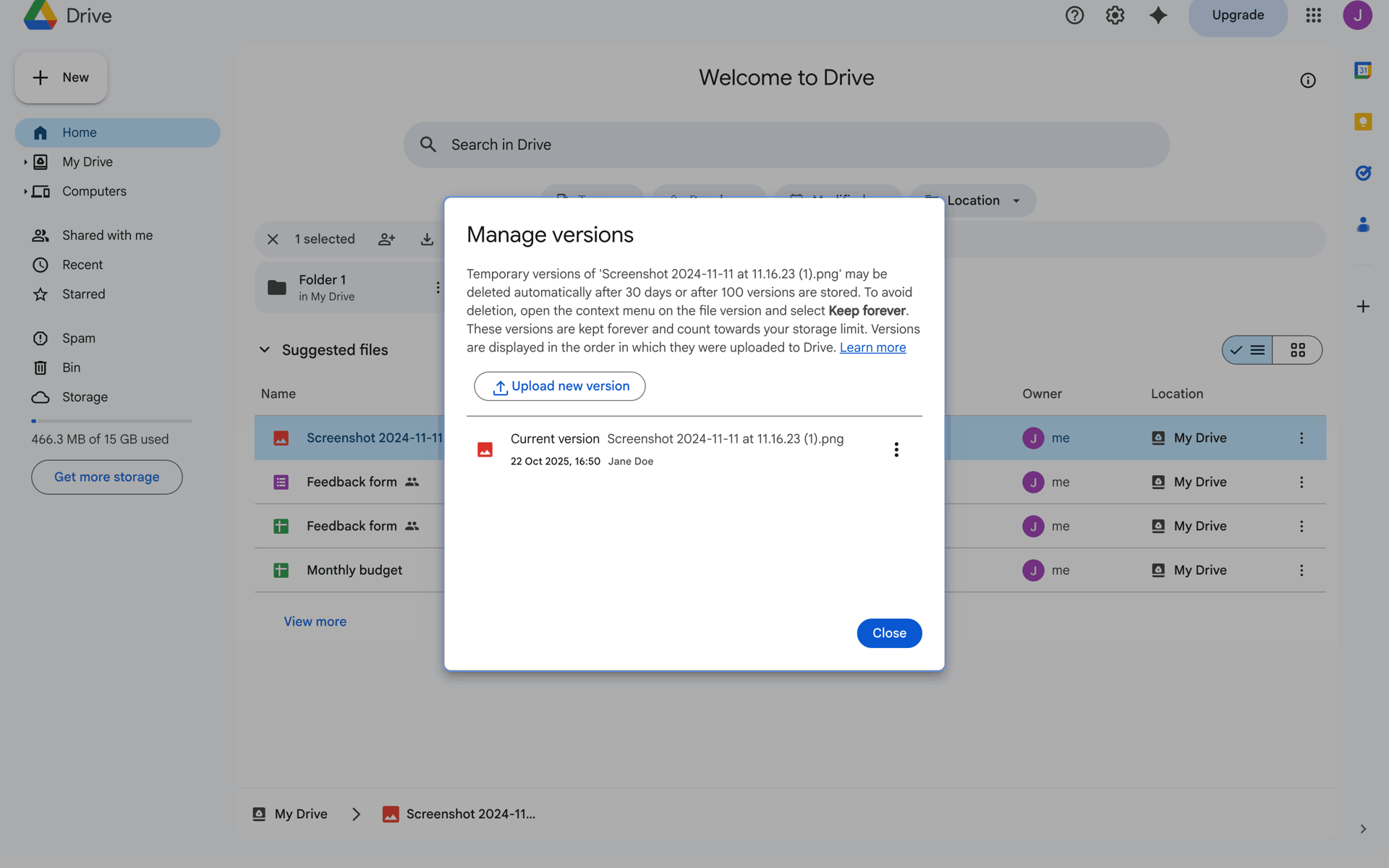 Google Drive Web Productivity interface screenshot 18