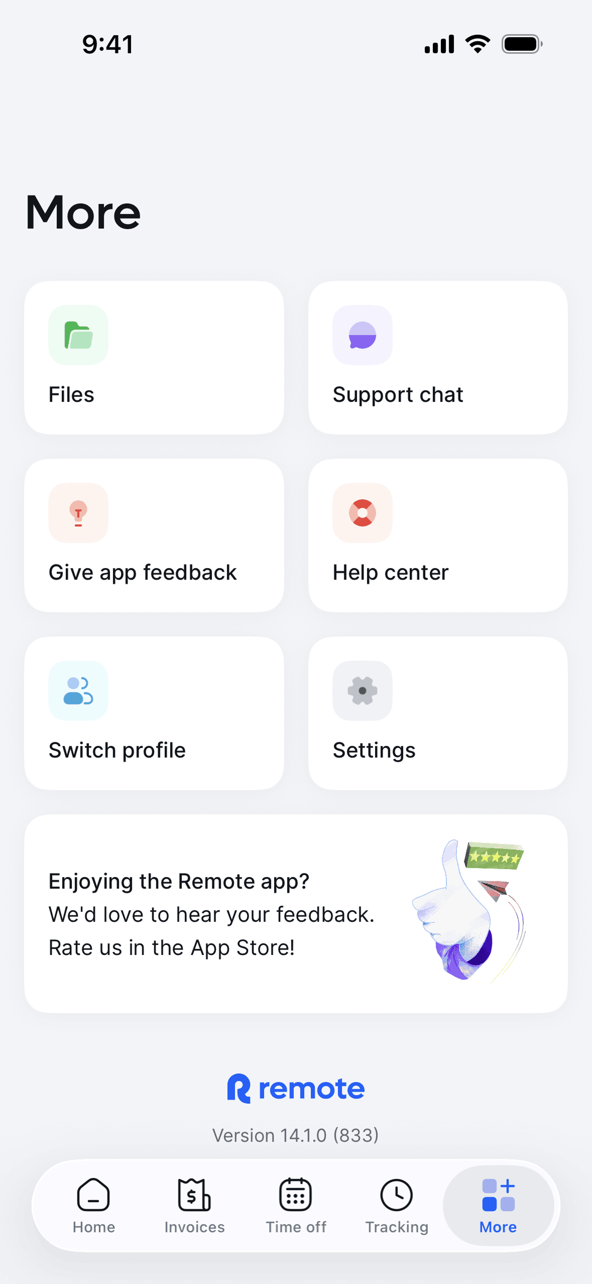 Remote Global HR iOS Business interface screenshot 22