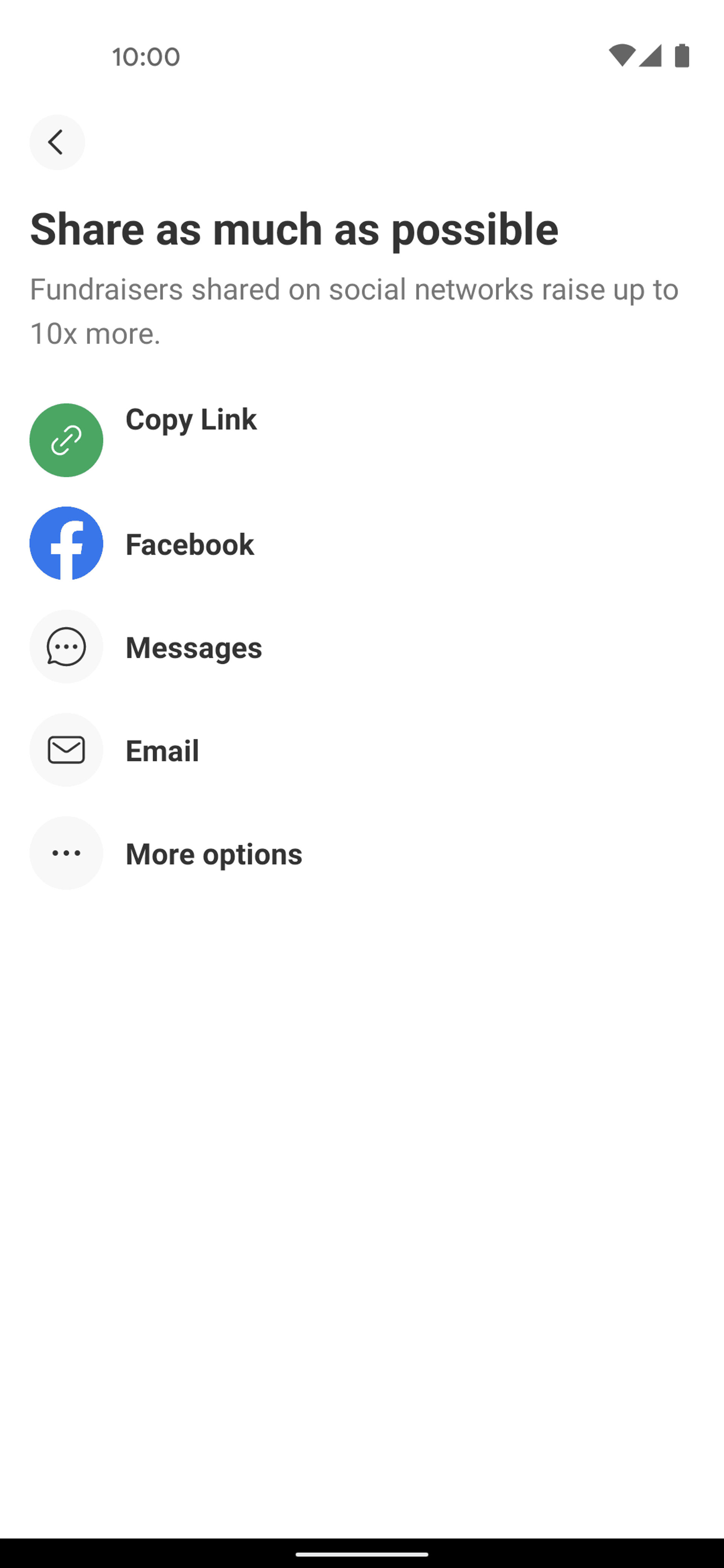 GoFundMe Android Social Networking interface screenshot 20