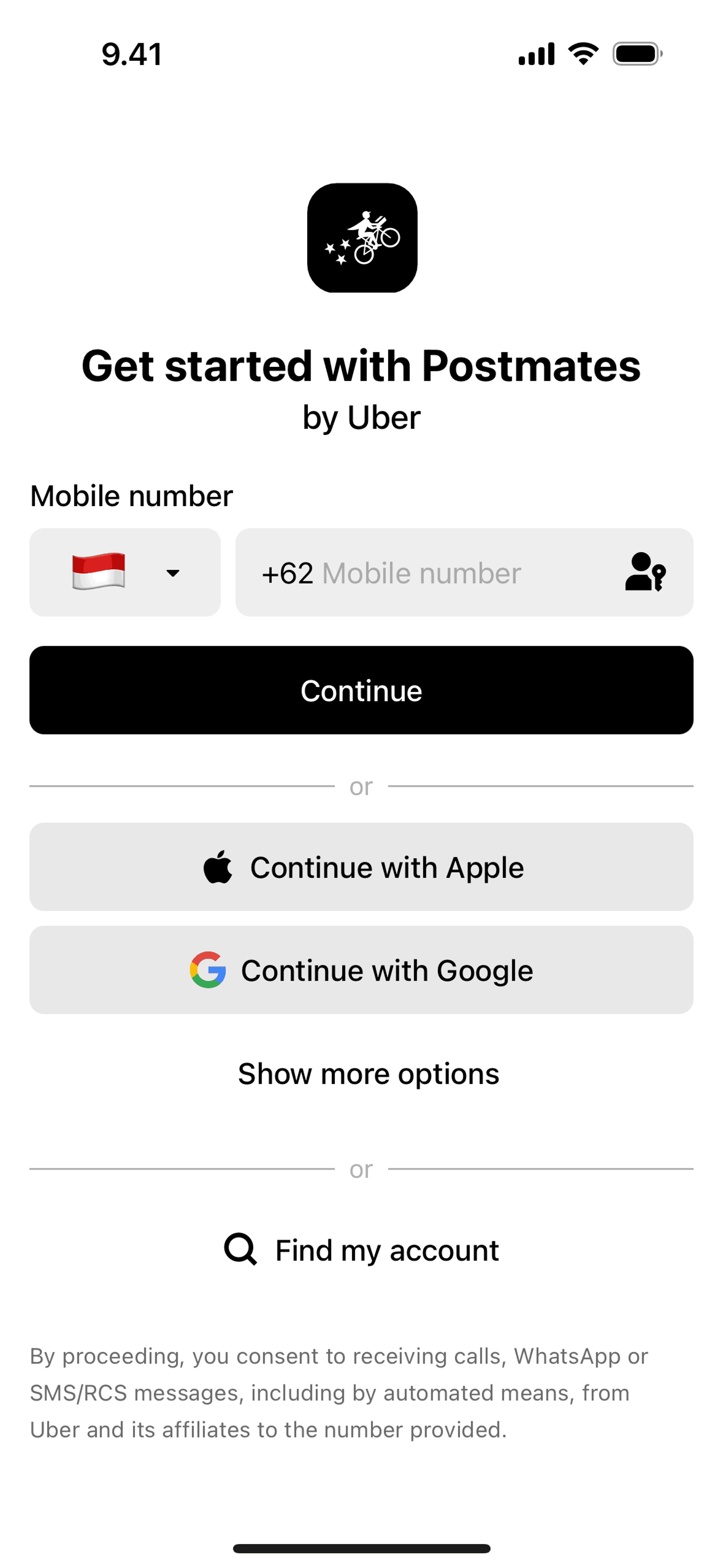 Postmates iOS Food & Drink interface screenshot 2
