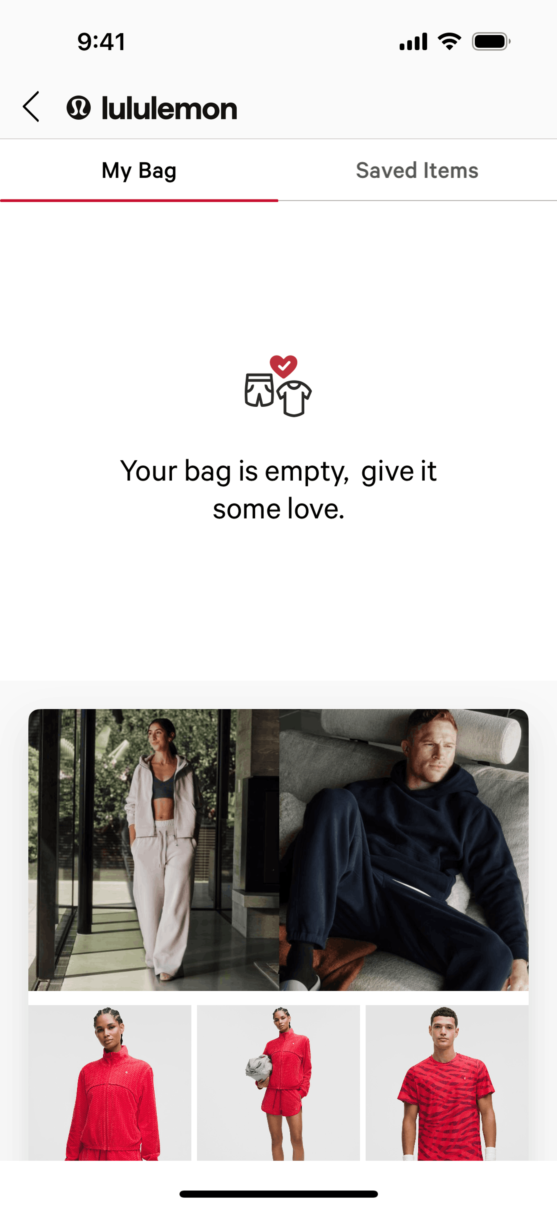 lululemon iOS Shopping interface screenshot 19