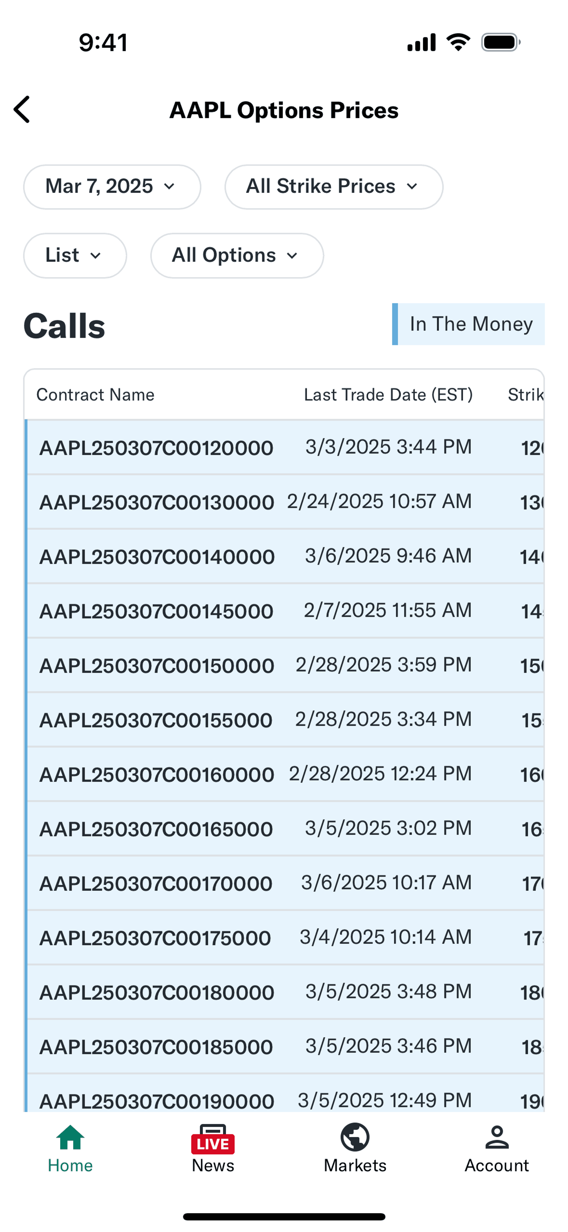 Yahoo Finance iOS Finance interface screenshot 16