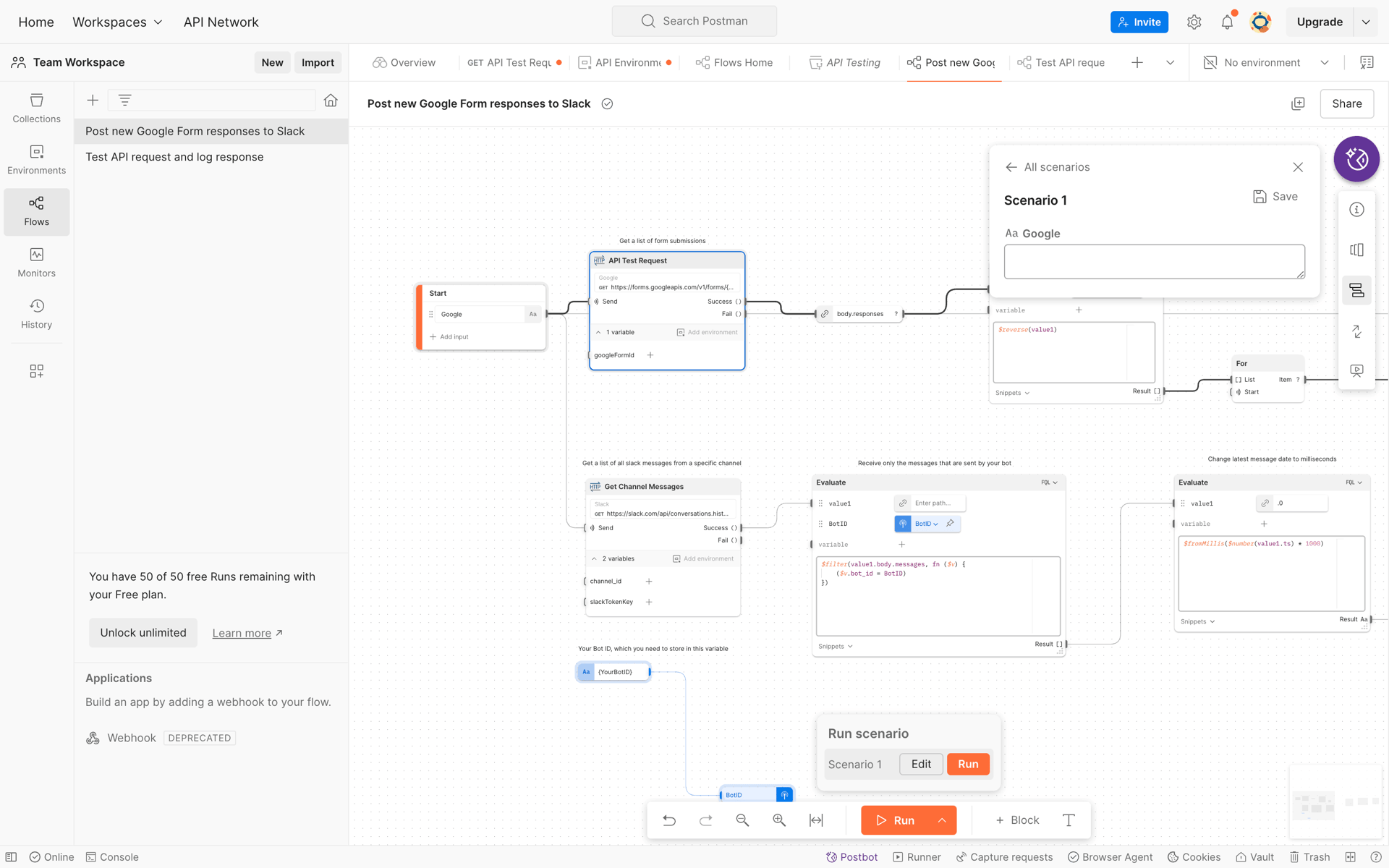 Postman Web Developer Tools interface screenshot 21