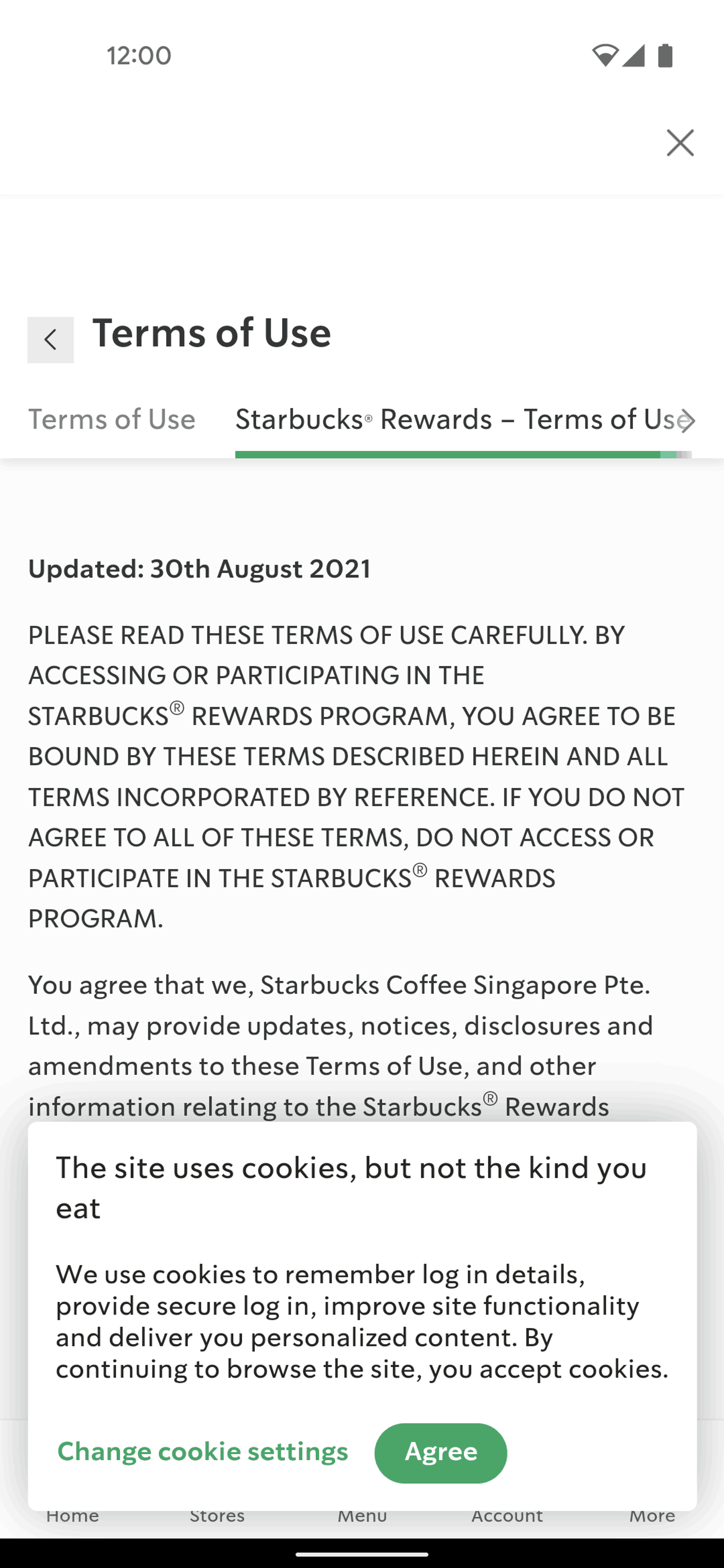 Starbucks Android Food & Drink interface screenshot 24