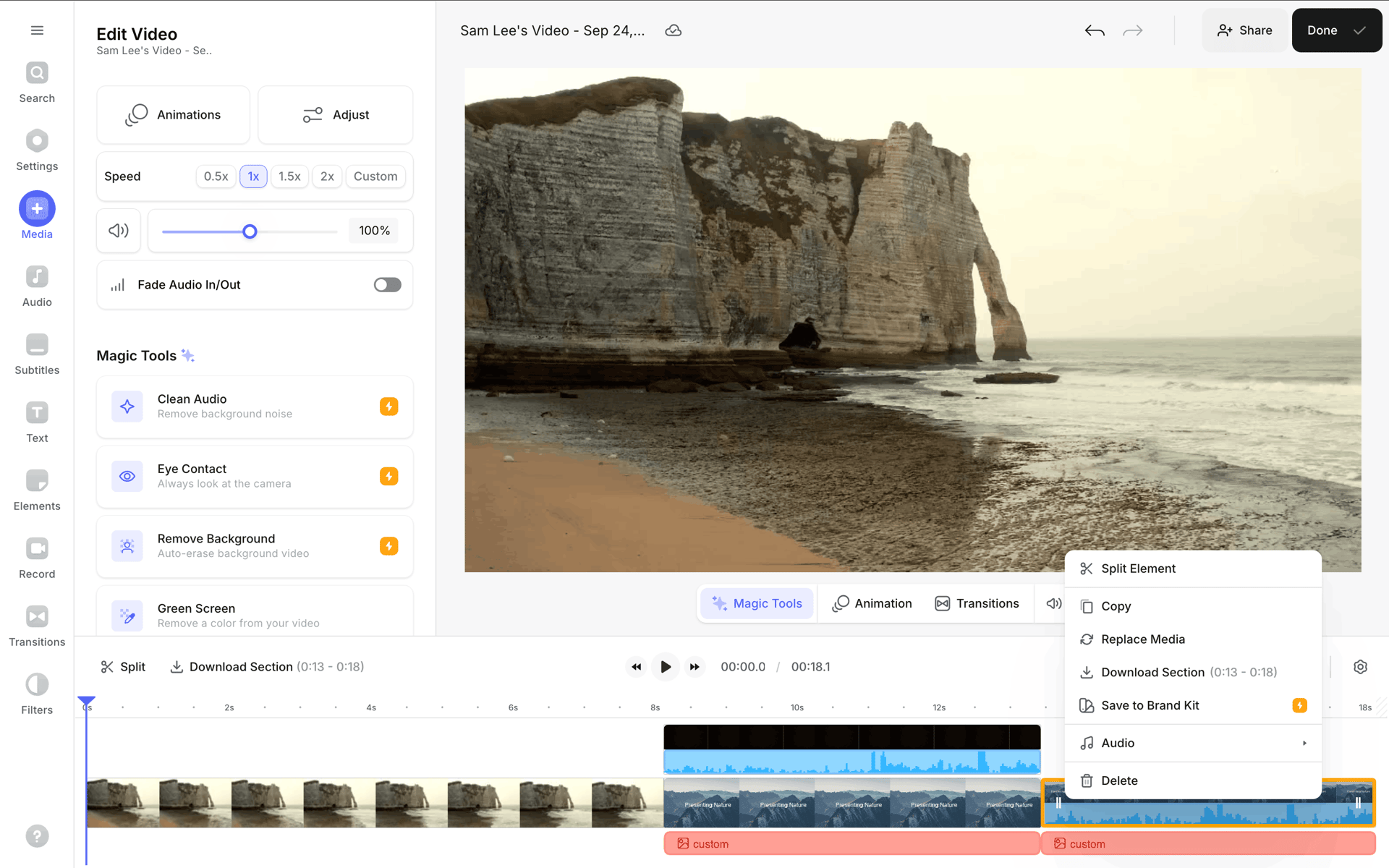 VEED Web Photo & Video interface screenshot 7