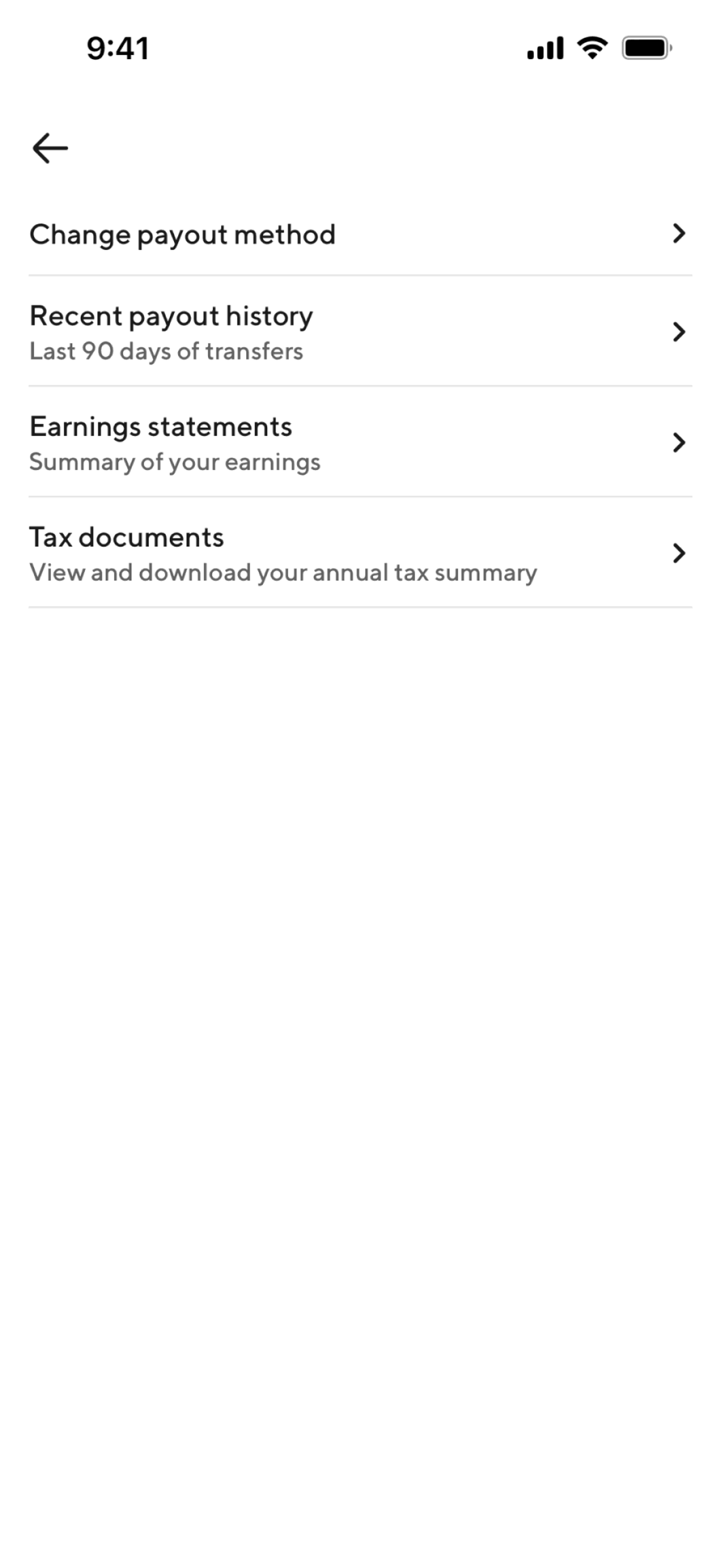 DoorDash Dasher iOS Business interface screenshot 9
