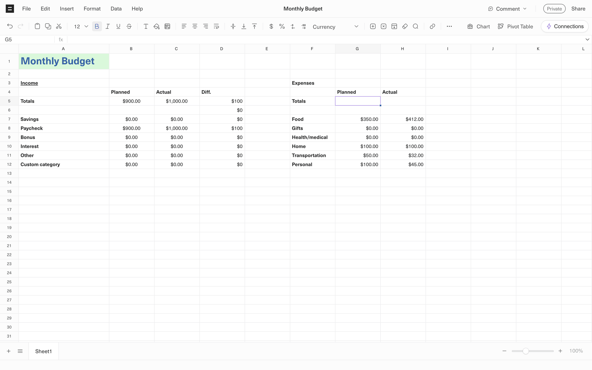 Equals Web Business interface screenshot 13