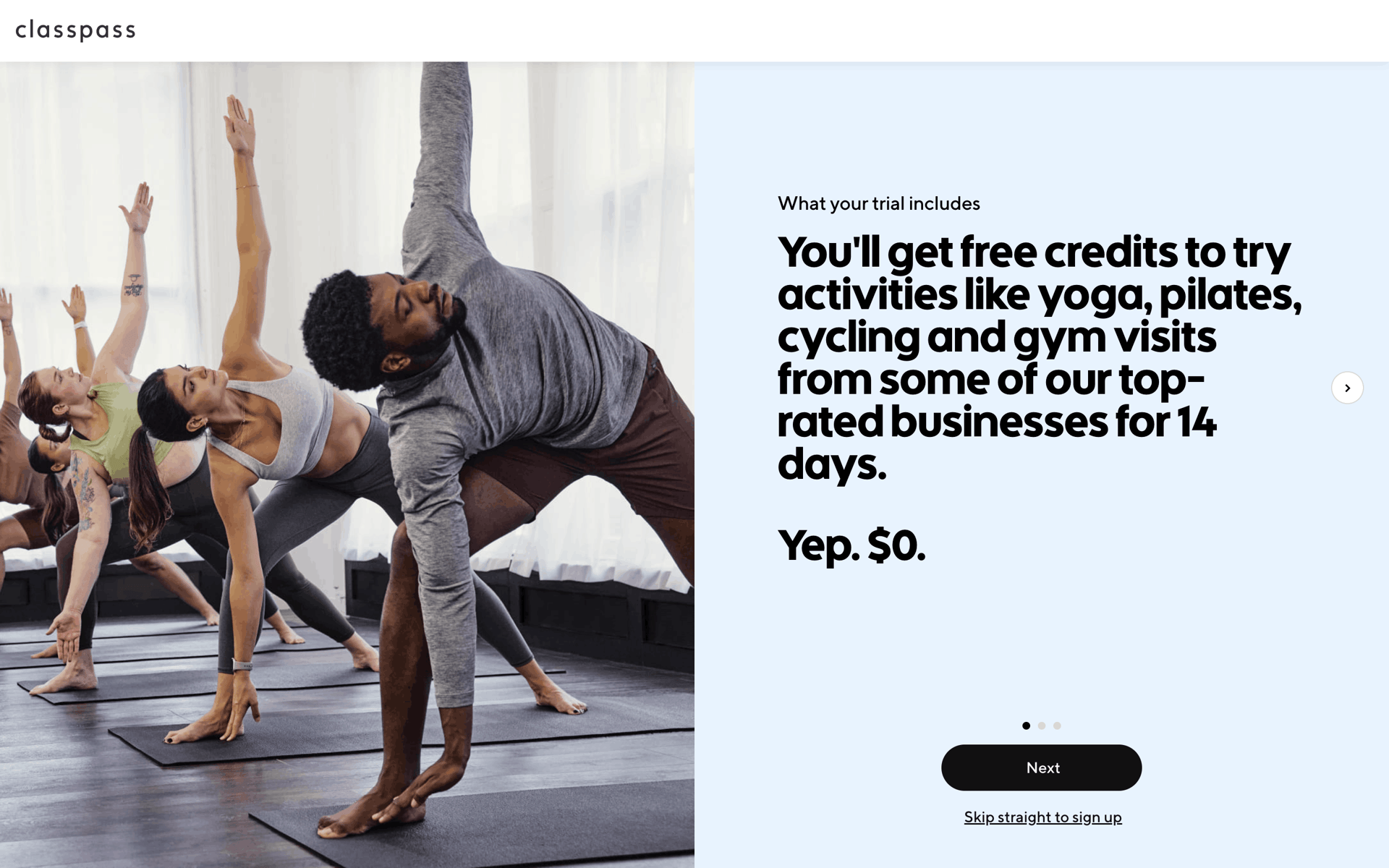 ClassPass Web Health & Fitness interface screenshot 4