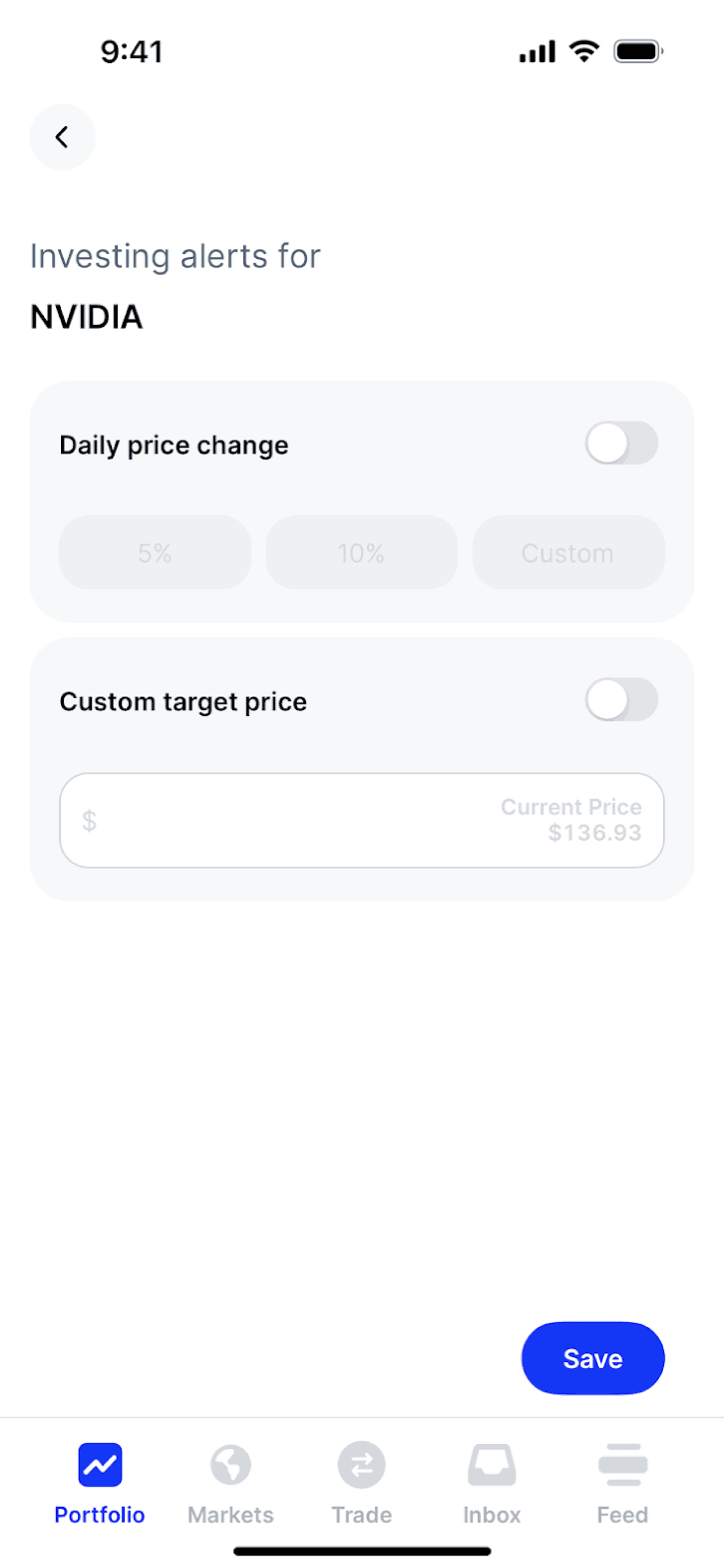 Public iOS Finance interface screenshot 17