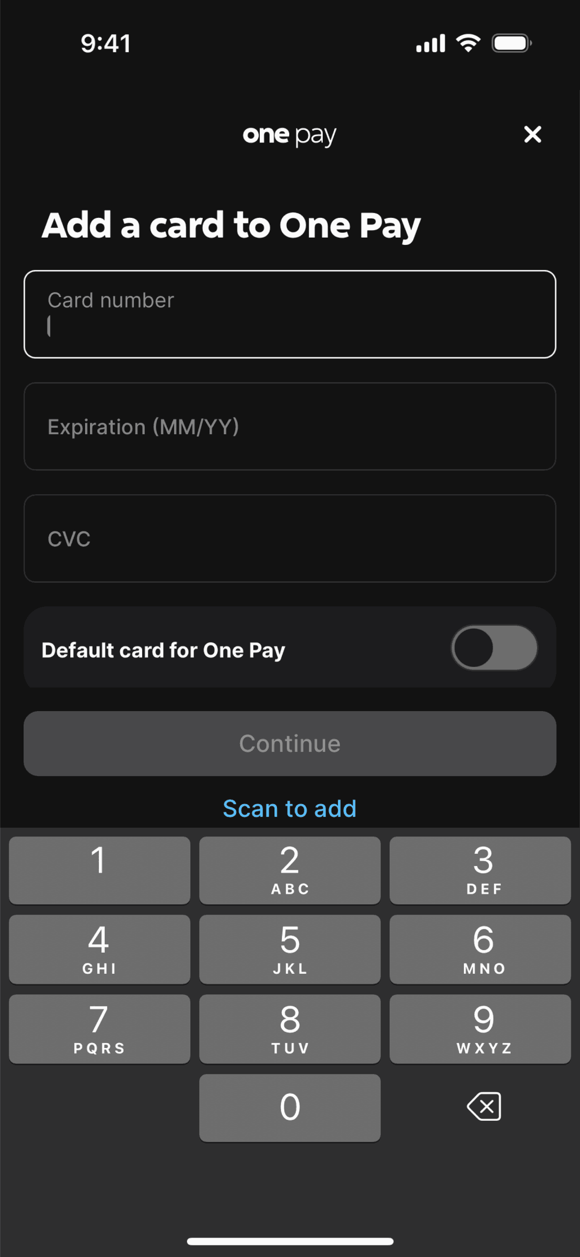 One iOS Finance interface screenshot 7