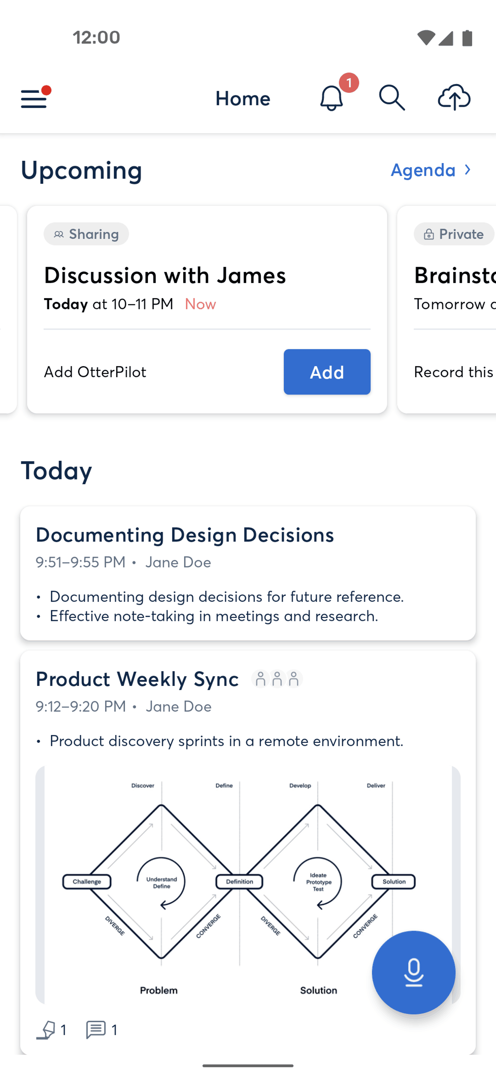 Otter.ai Android AI interface screenshot 23