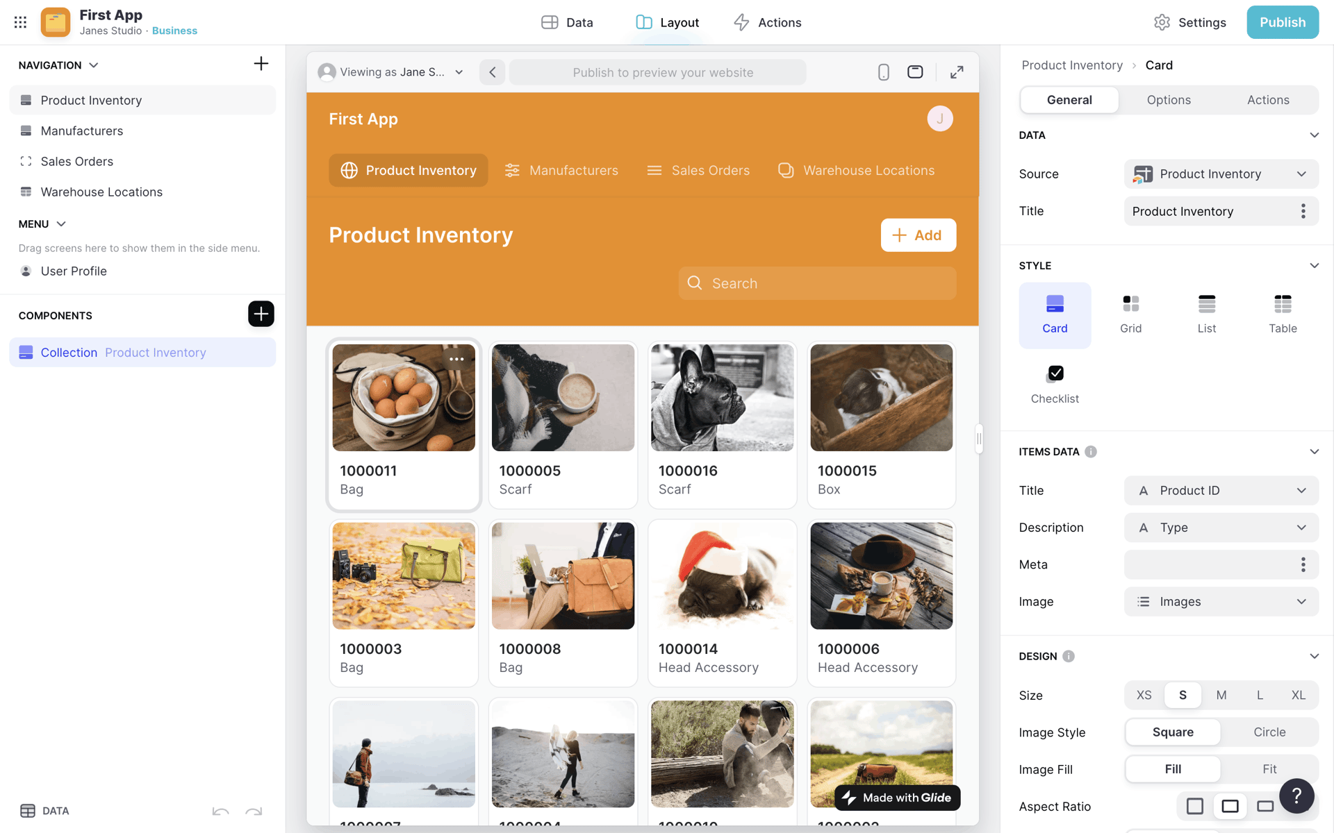 Glide Web Developer Tools interface screenshot 11