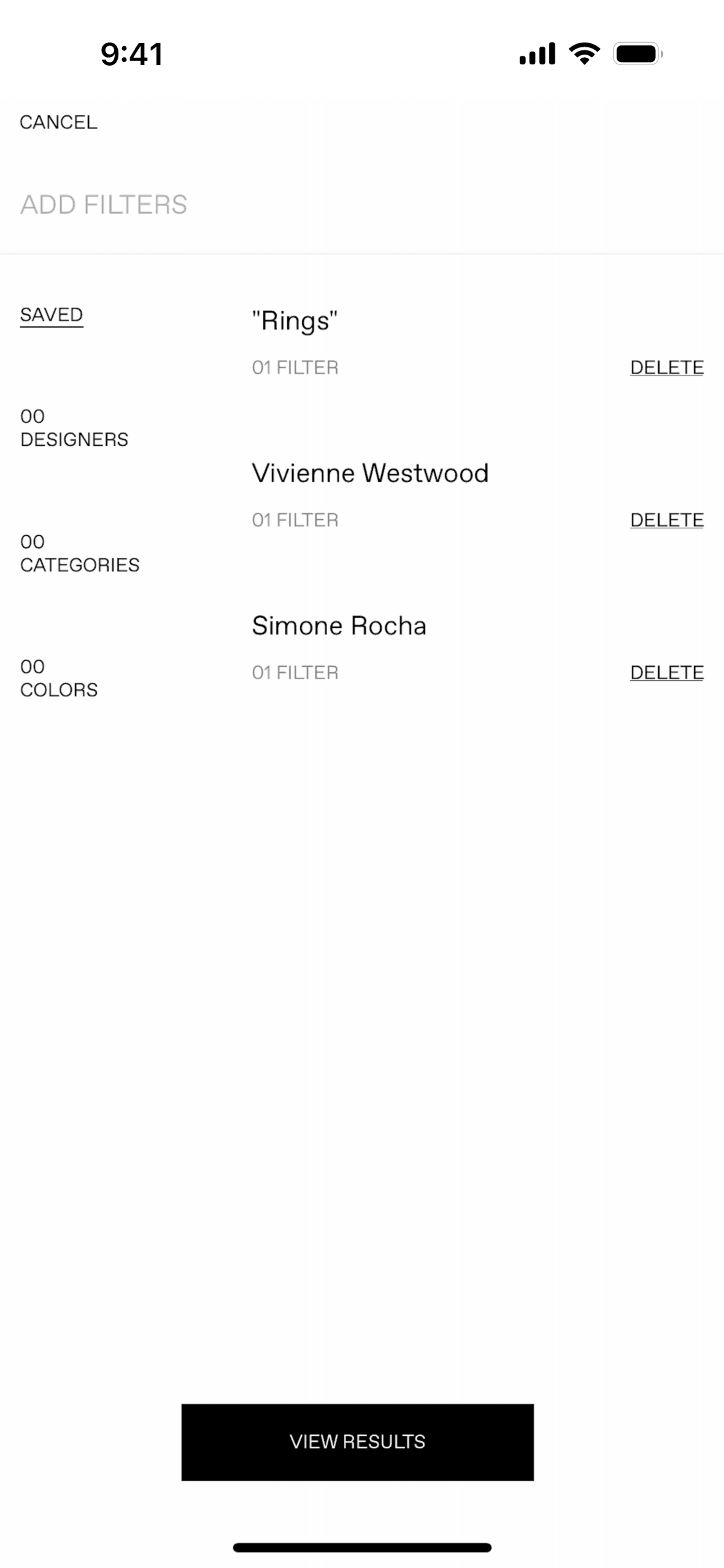 SSENSE iOS Shopping interface screenshot 21