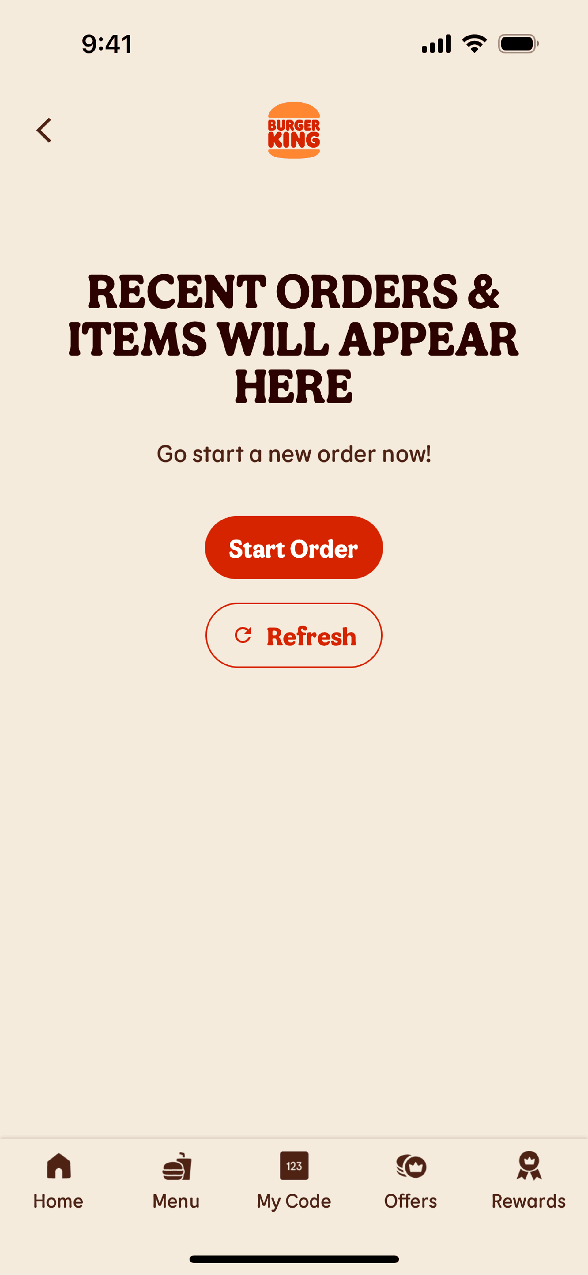 Burger King iOS Food & Drink interface screenshot 21