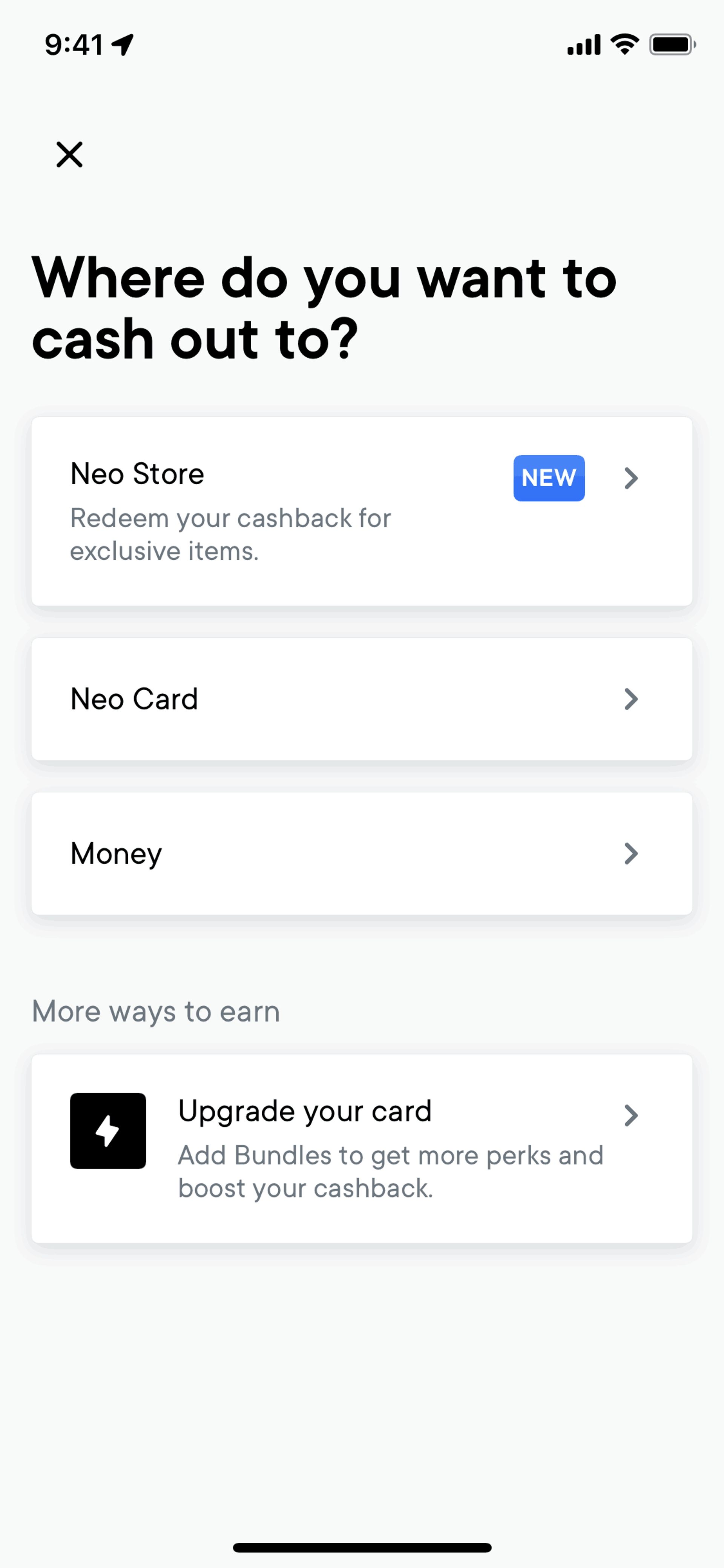 Neo Financial iOS Finance interface screenshot 9