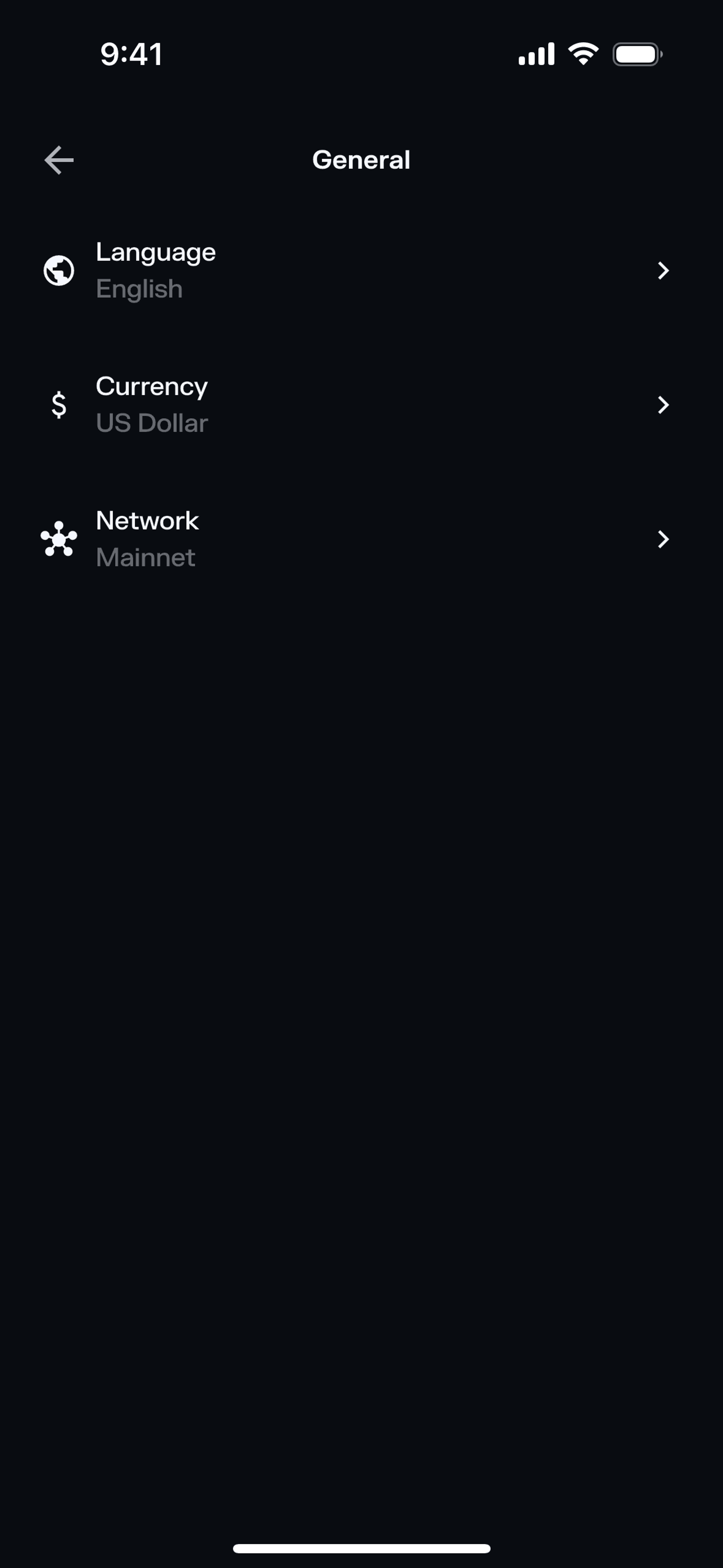 Solflare iOS Crypto & Web3 interface screenshot 17