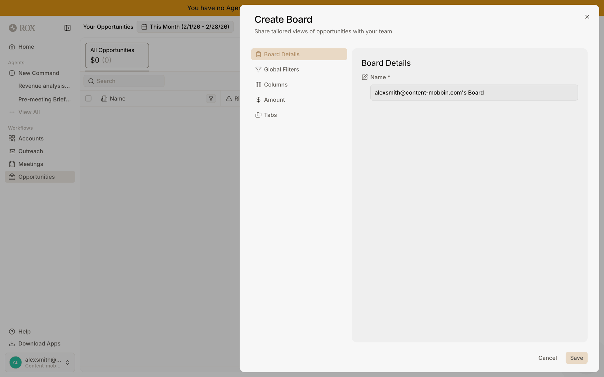Rox Web Business interface screenshot 6