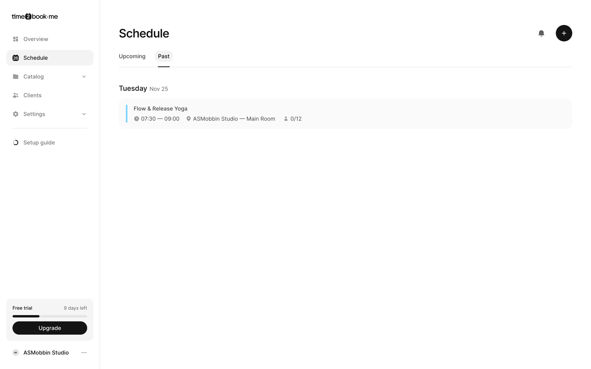 Time2book Web Health & Fitness interface screenshot 22